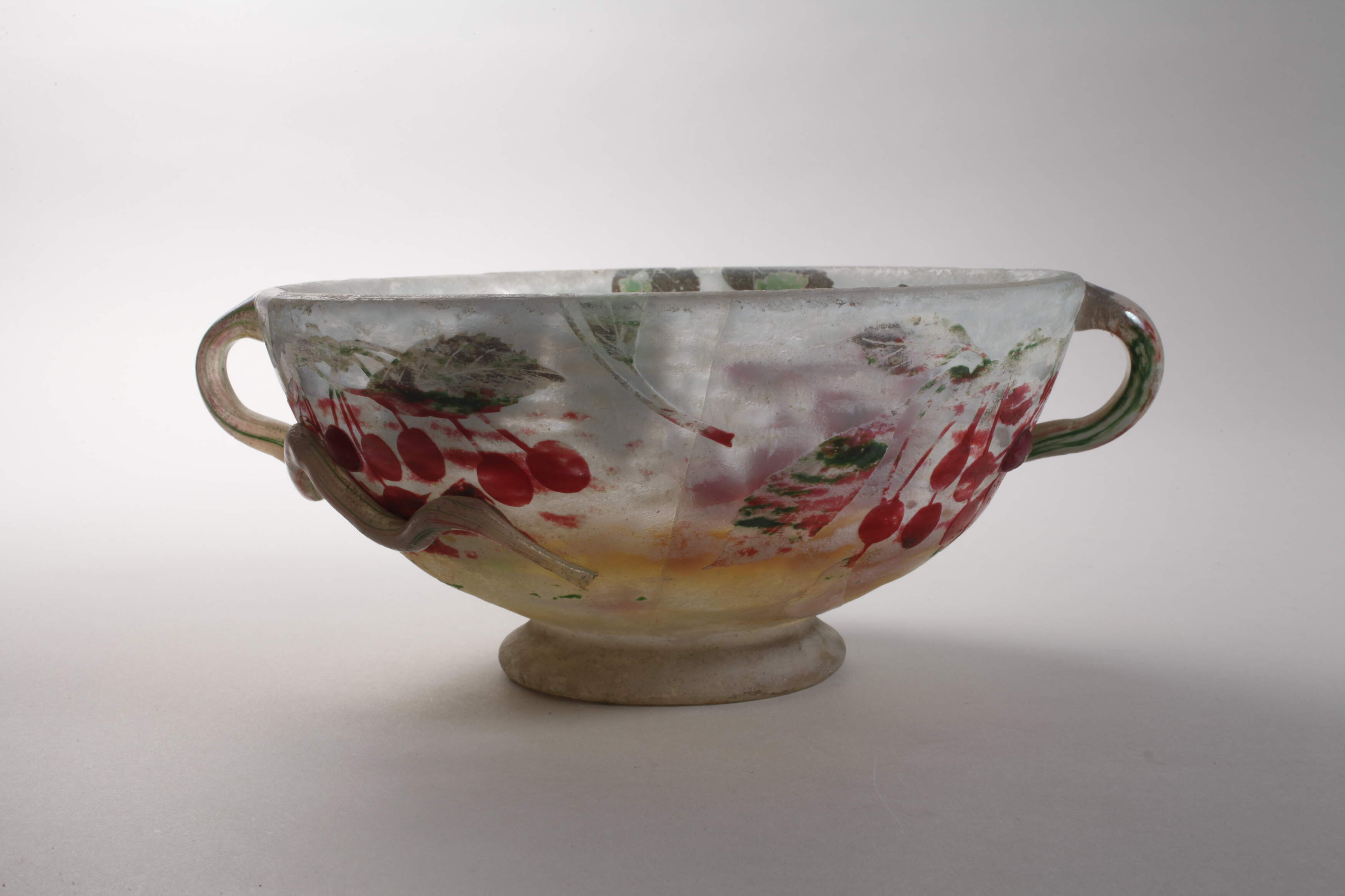 Daum Nancy bowl with cherries - Image 2 of 10