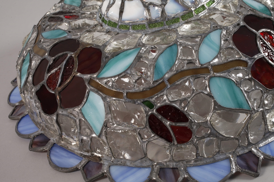 Ceiling dish of leaded glass - Image 3 of 5