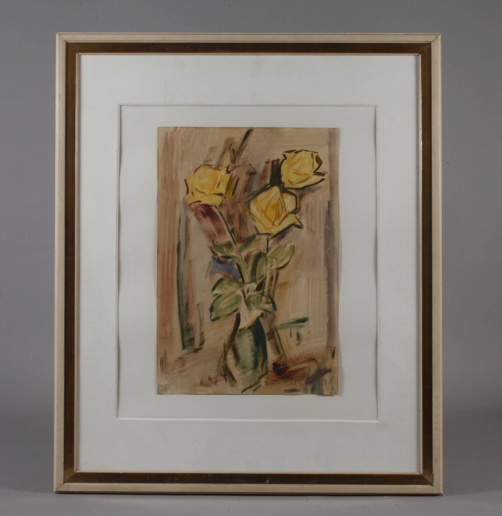 Prof. Christian Rohlfs, Yellow Roses - Image 2 of 10