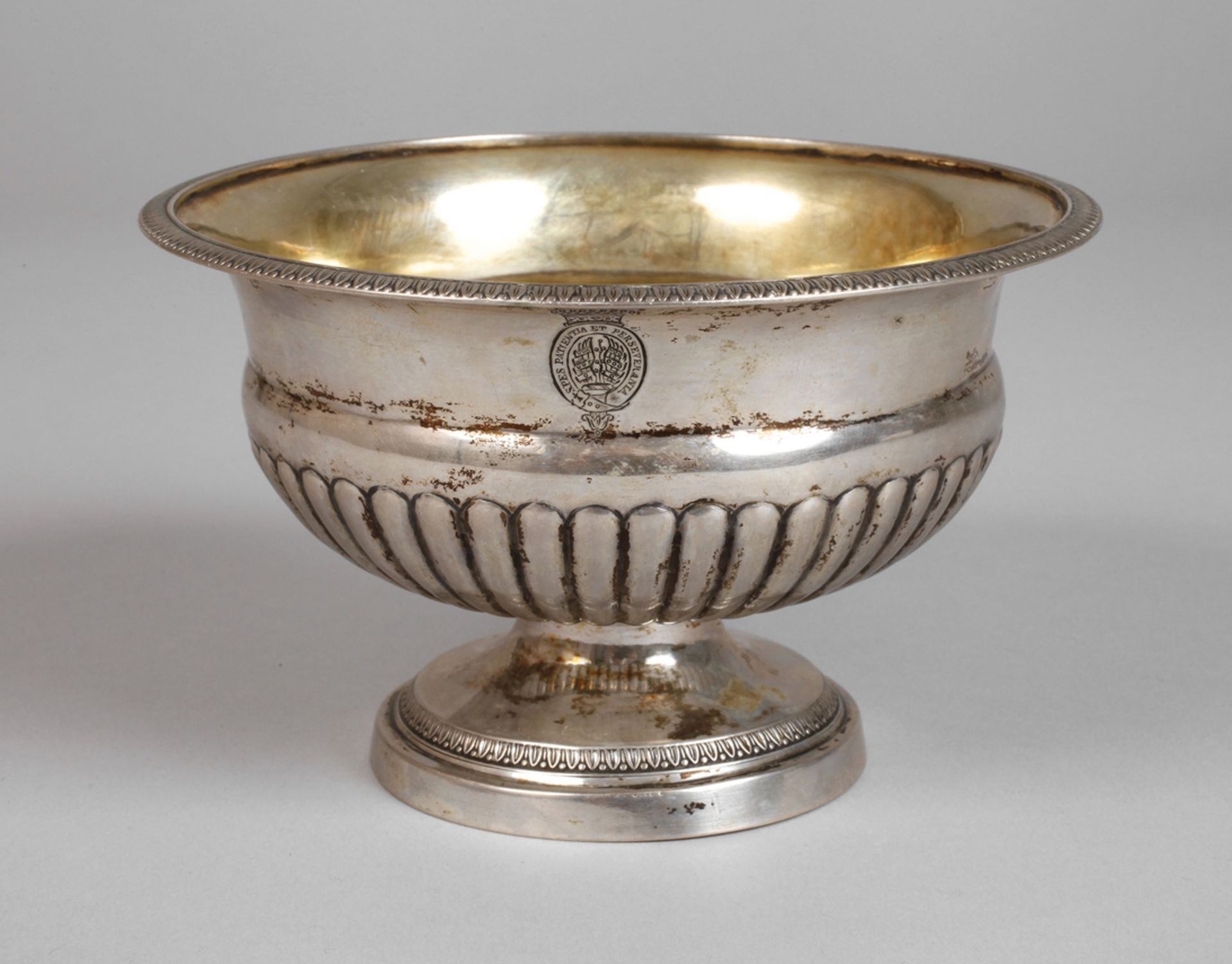 Silver bowl from noble possession