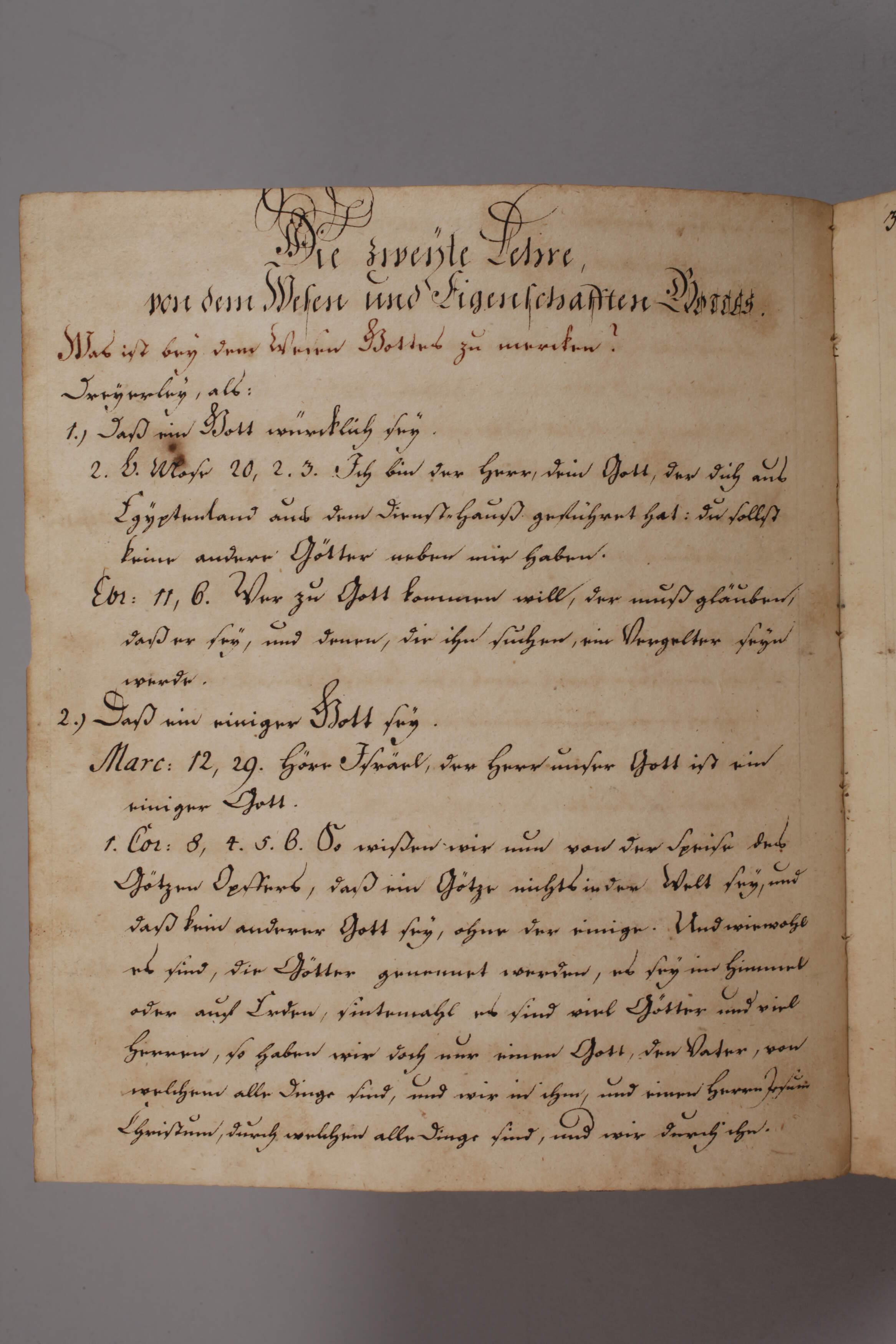 Manuscript Glaubens- und Sittenlehre 1772 - Image 6 of 8