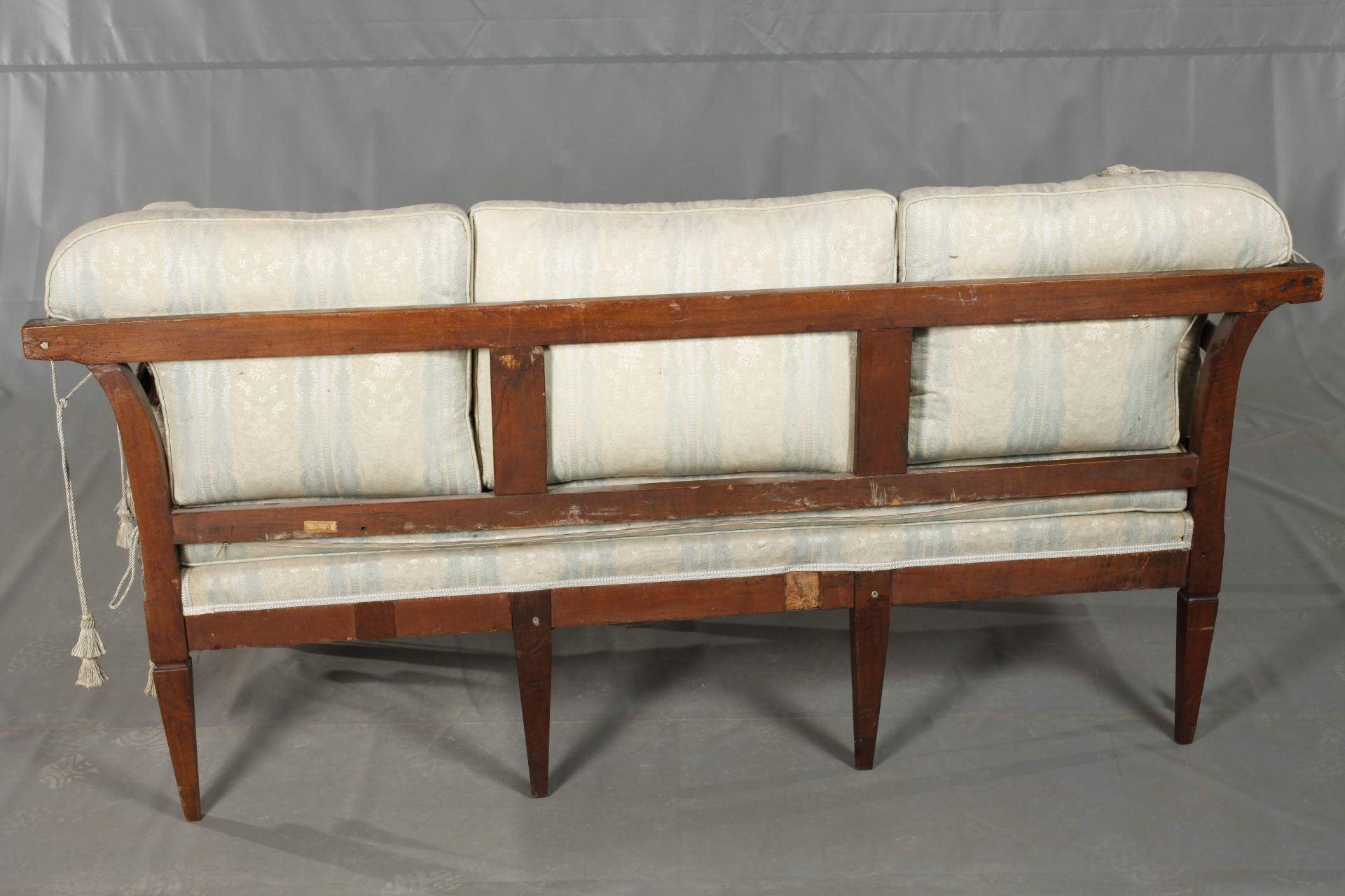 Louis Seize upholstered bench - Image 6 of 8