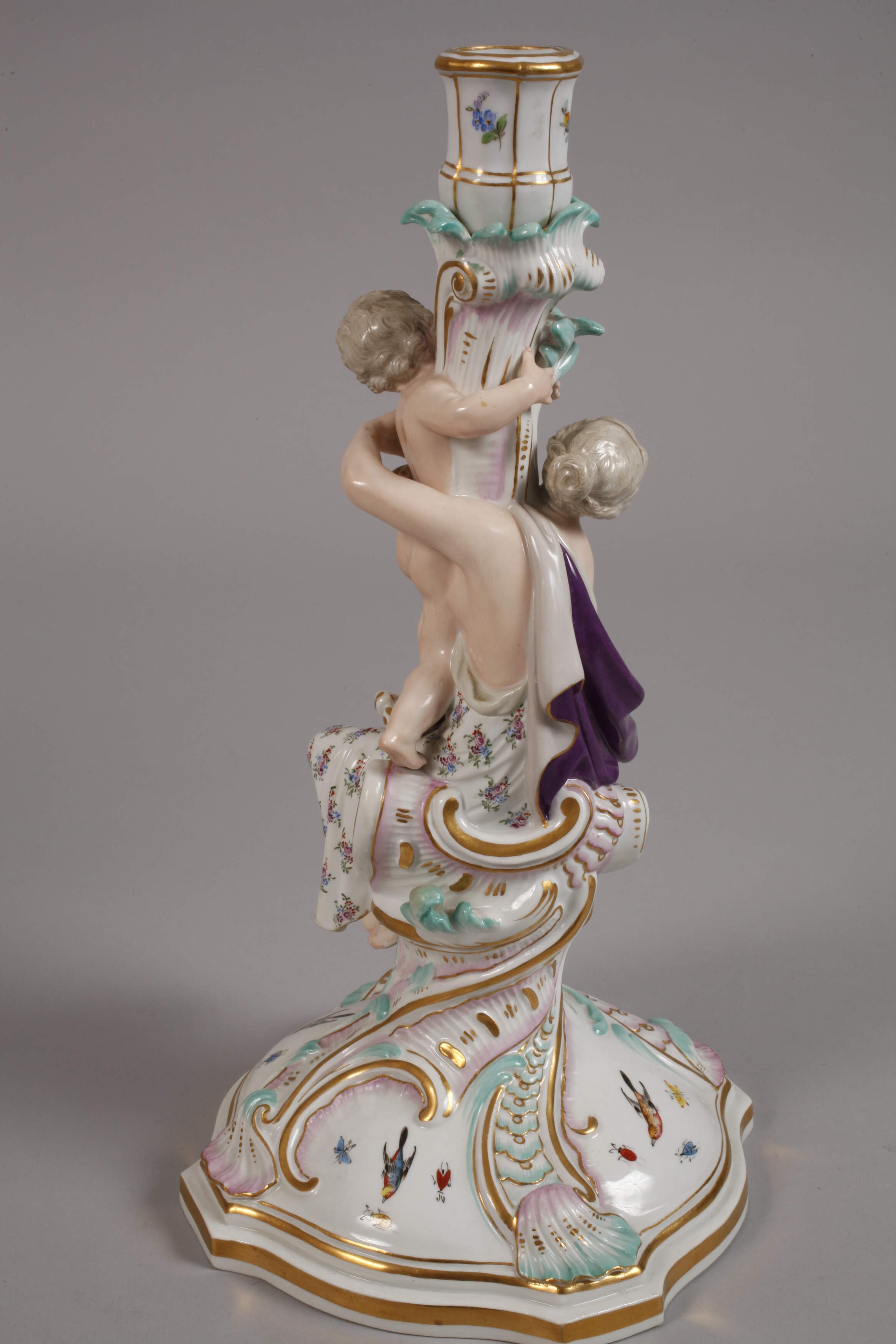 Meissen pair of magnificent "figure candlesticks" - Image 3 of 9