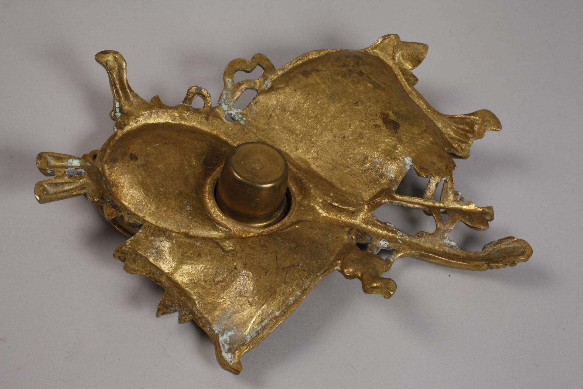 Writing set bronze with lute - Image 3 of 4