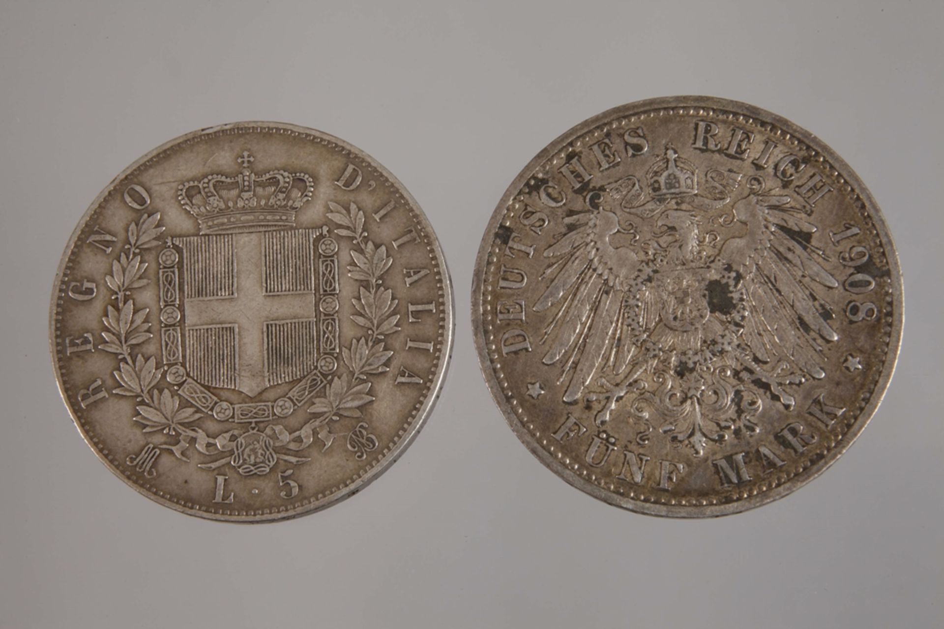 Two silver coins - Image 3 of 3