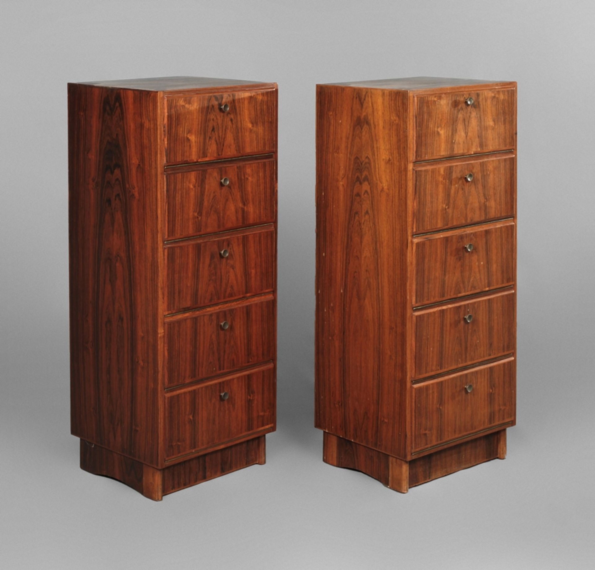 Pair of pillar cabinets