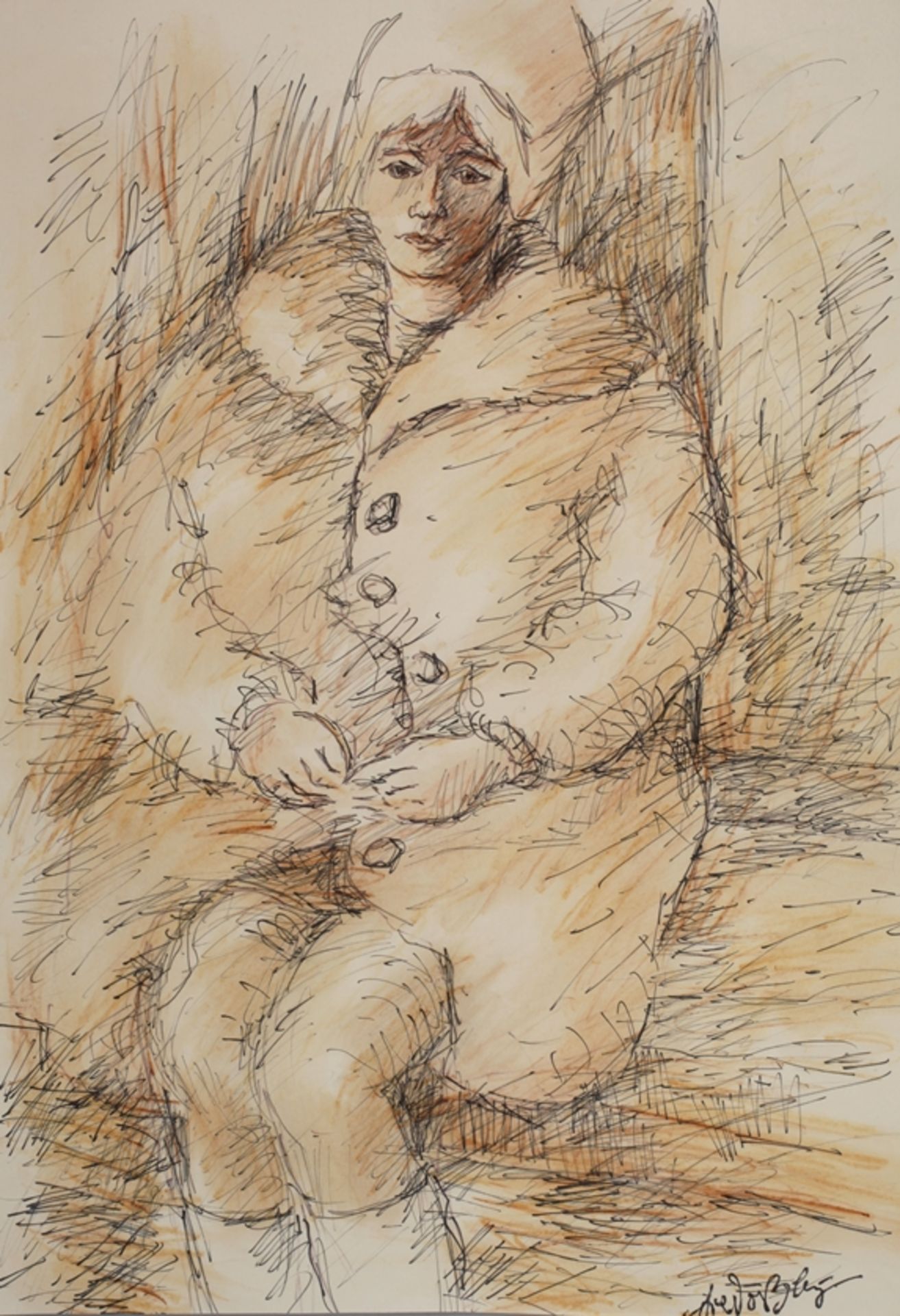 Fredo Bley, Girl in a Fur Coat