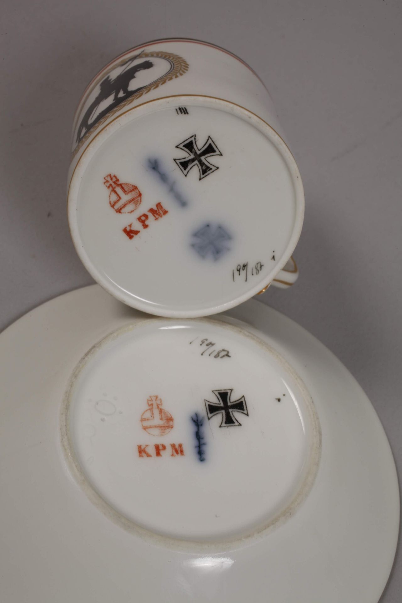 KPM Berlin patriotic demitasse  - Image 3 of 4