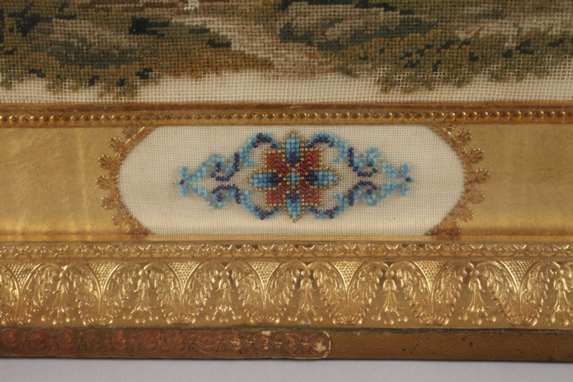 Embroidered Biedermeier picture - Image 3 of 3