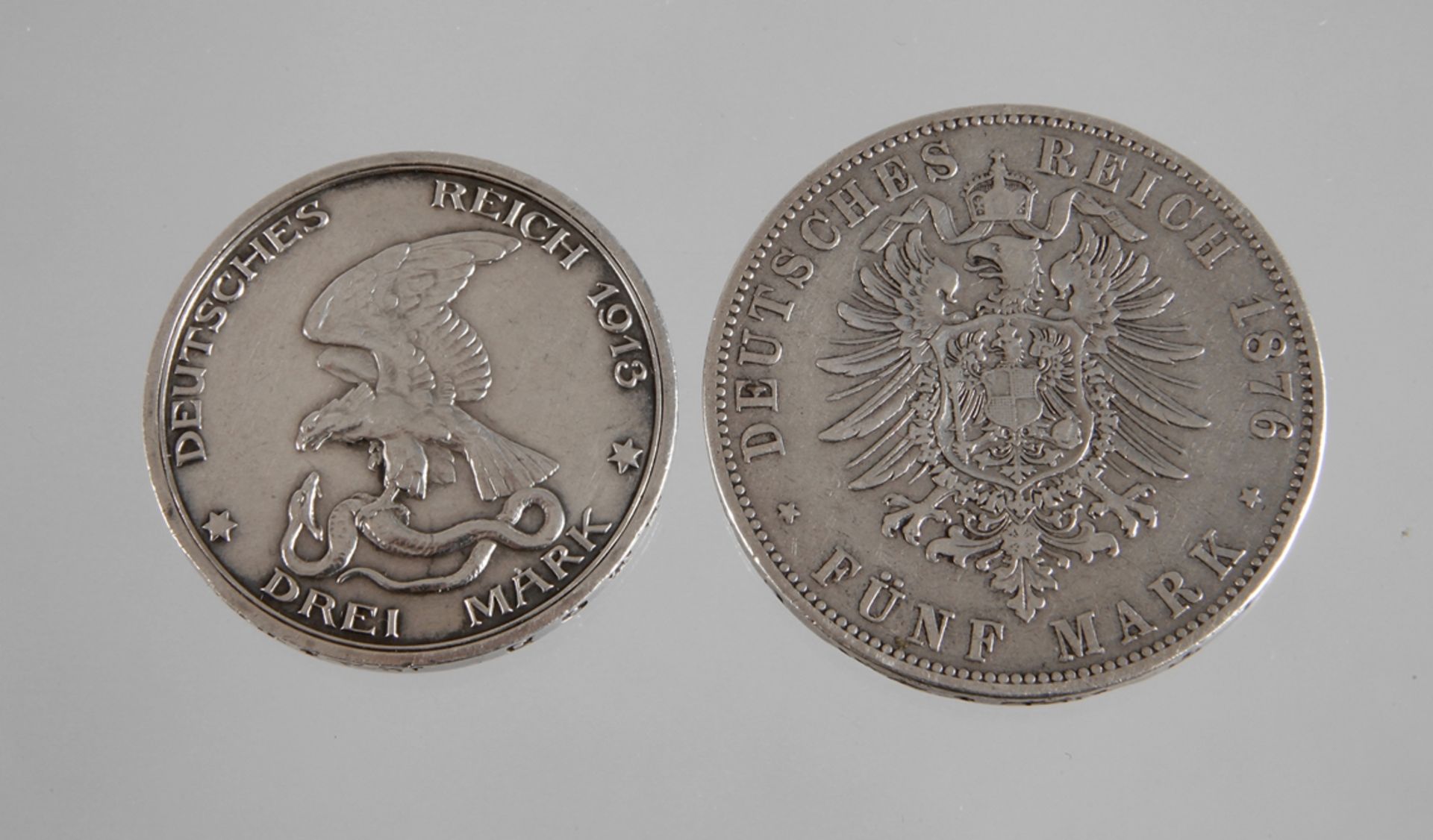 Two silver coins Kaiserreich