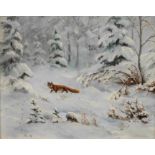 W. Kiessling, Fuchs im Winterwald