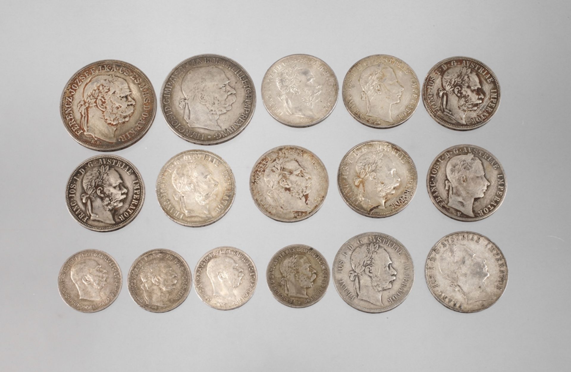 Convolute of silver coins Austria-Hungary