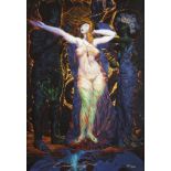 Prof. Ernst Fuchs, "Die Entkleidung der Esther"