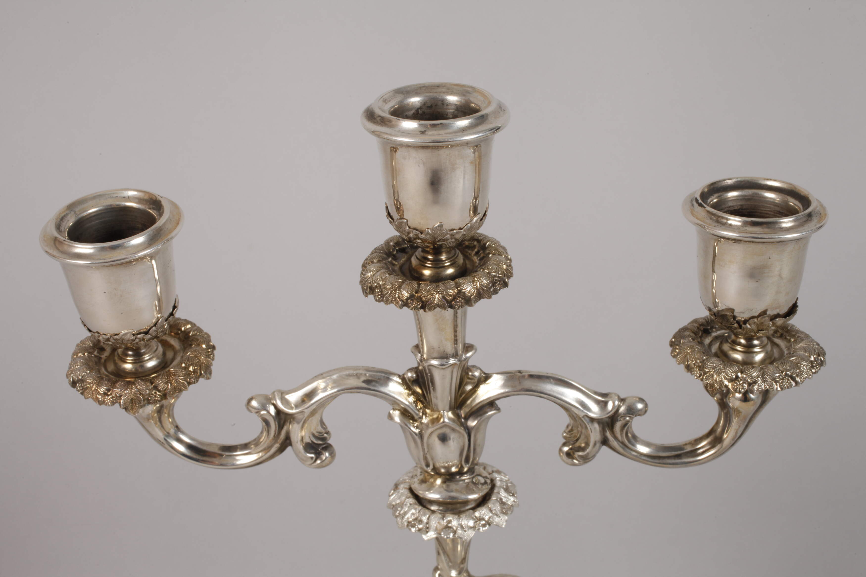Pair of candlesticks silver - Image 2 of 5
