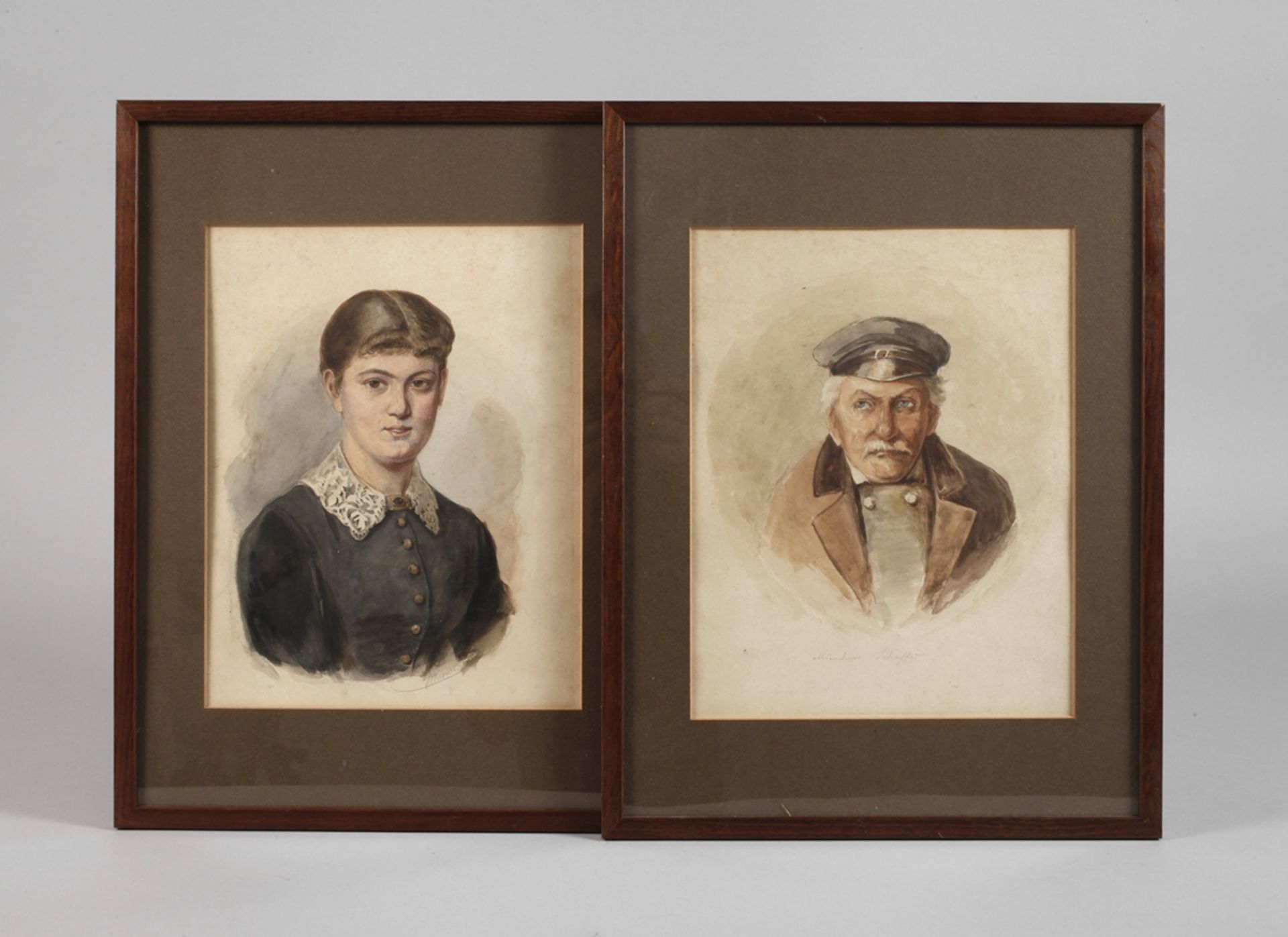 J. Wiesner, Zwei Portraits