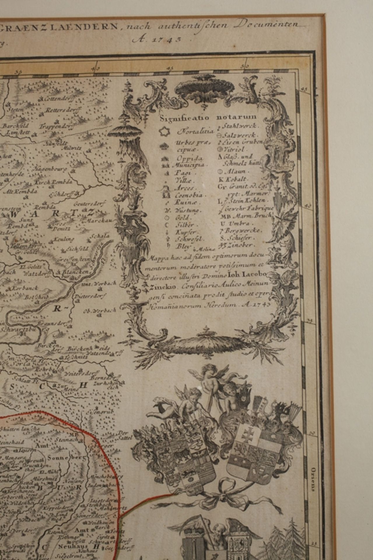 Homanns Erben, Karte Grafschaft Henneberg - Bild 4 aus 5