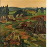 Fredo Bley, "Landschaft im Erzgebirge"