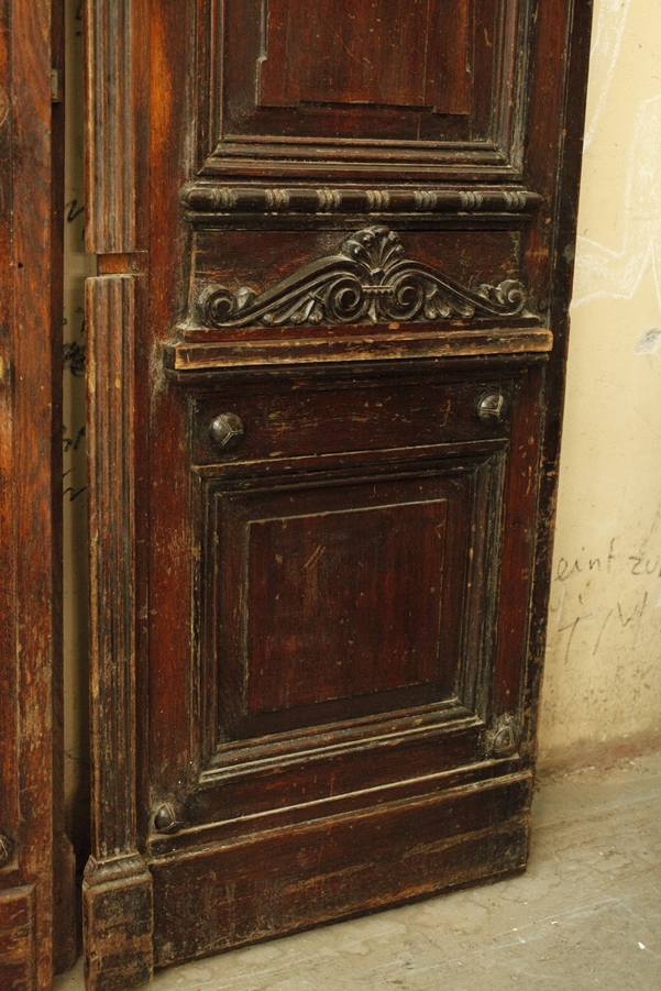 Pair of Historicist salon doors - Image 9 of 15