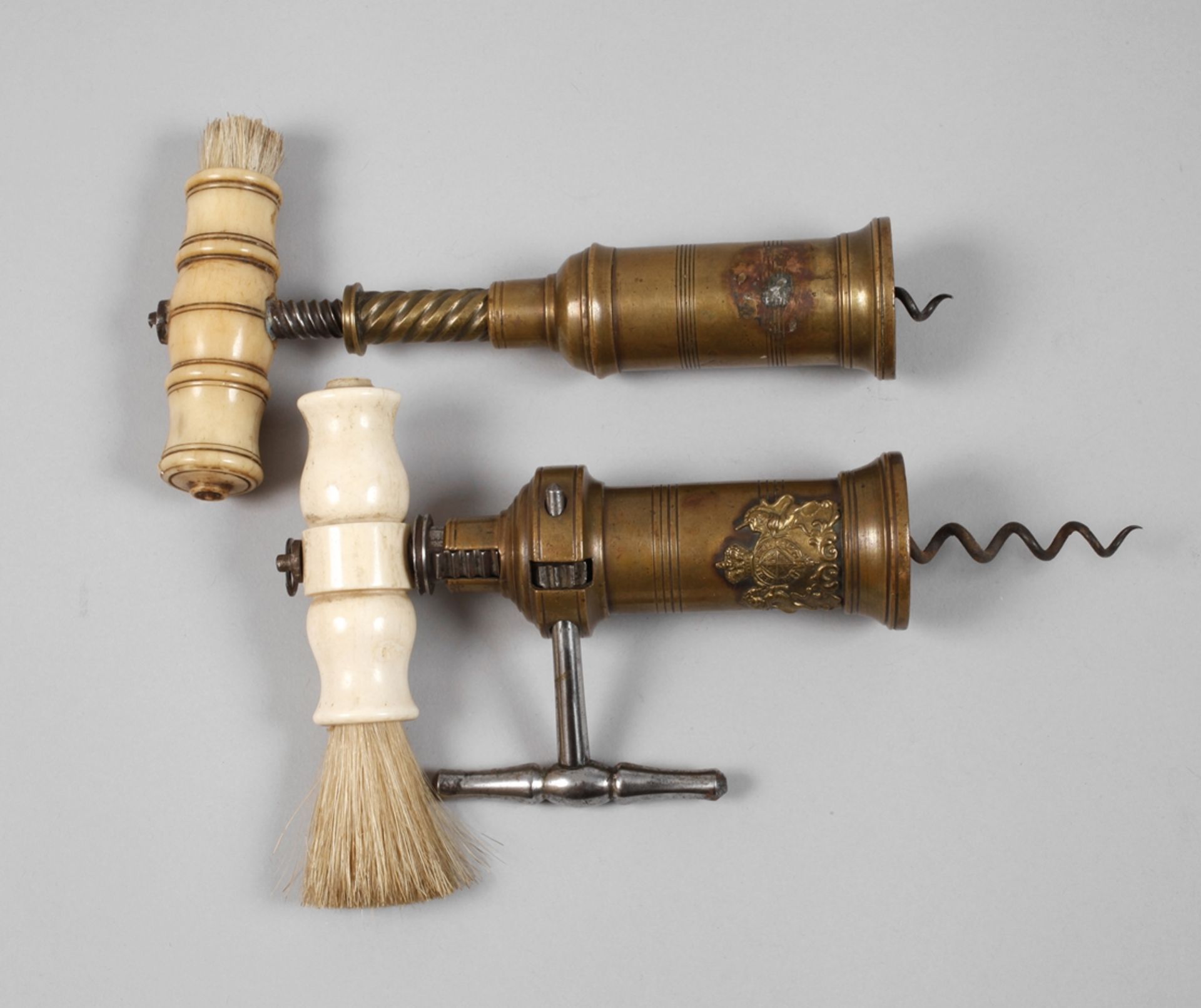 Two patent corkscrews