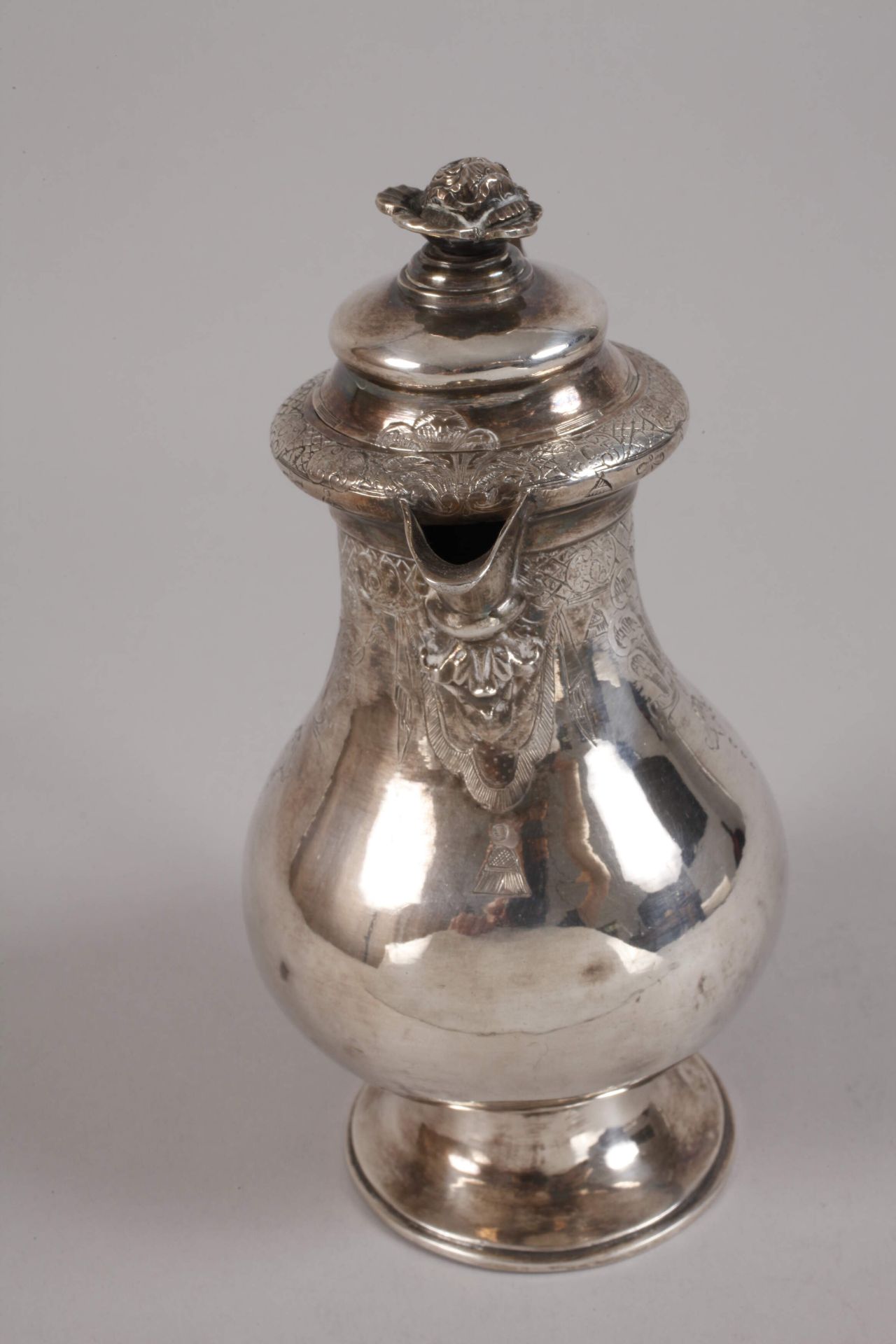 Silver jug Baroque - Image 3 of 4