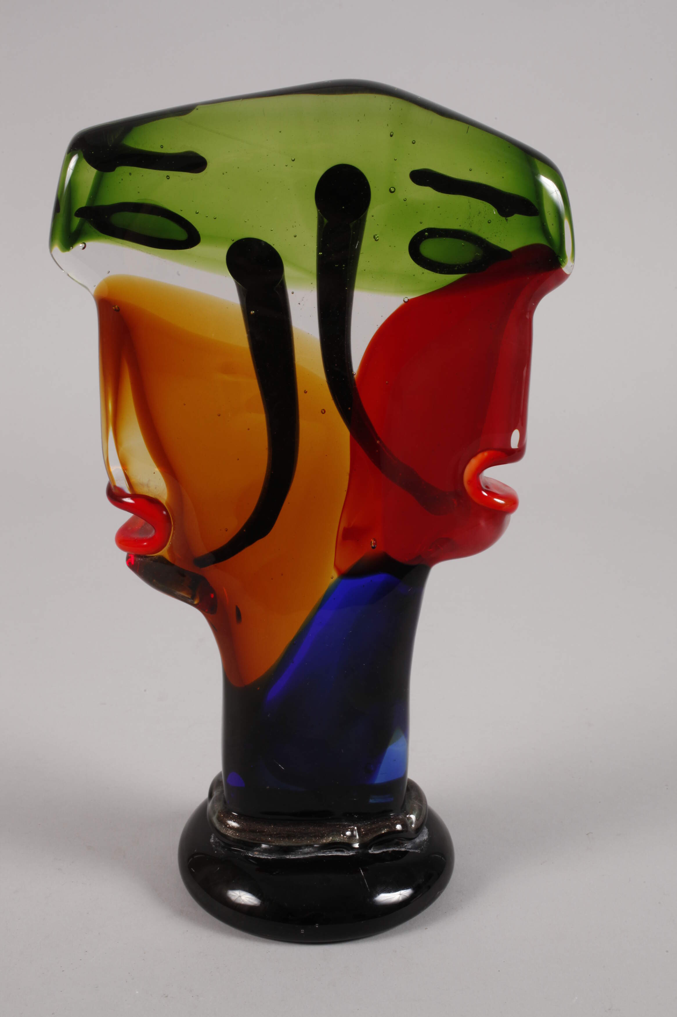 Gilde Glass Art Sculpture Double Face - Image 3 of 3