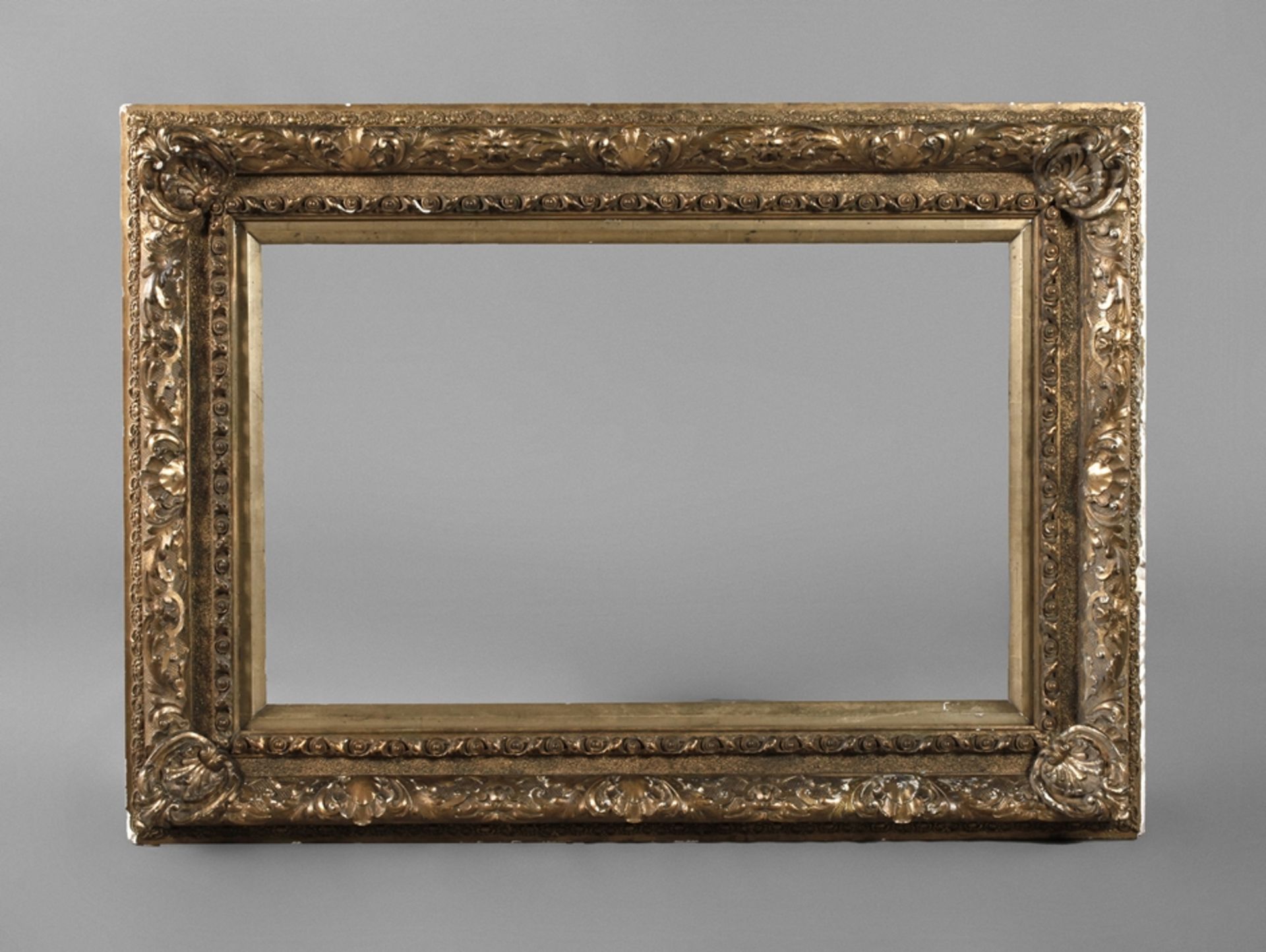 Gold stucco frame Historism