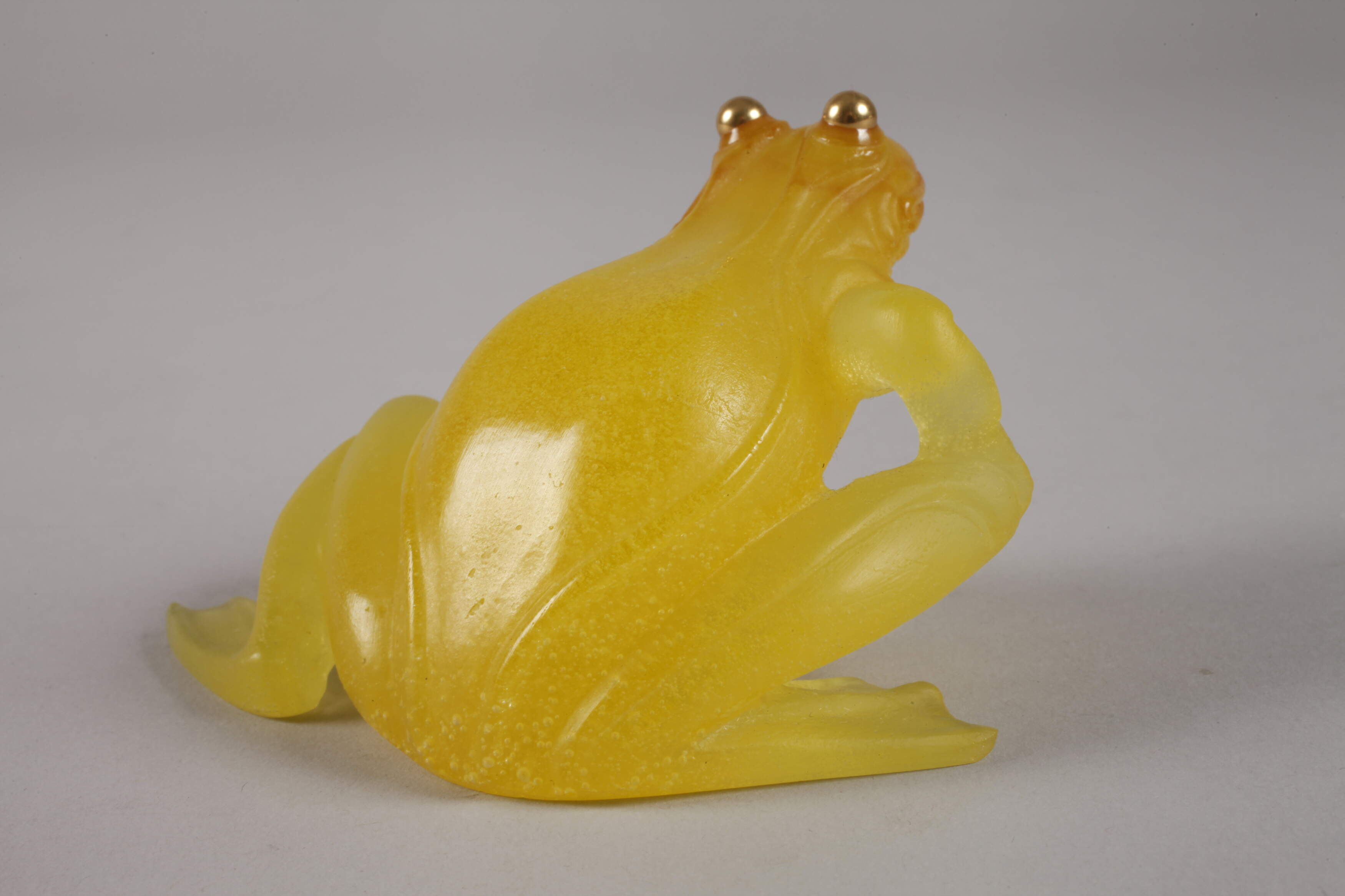 Daum Nancy Frog Pâte de Verre - Image 3 of 5