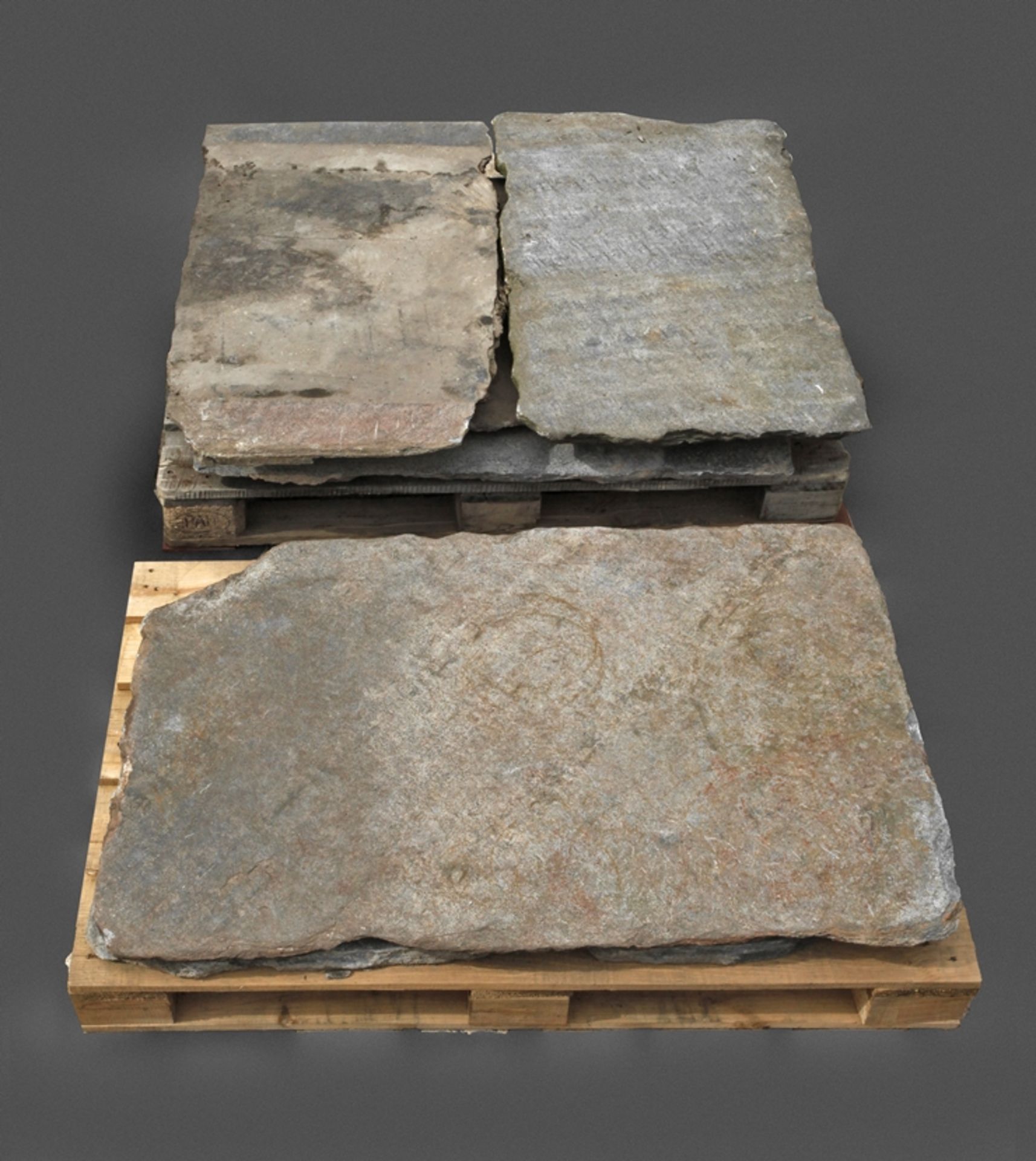 Six large Theuma floor slabs