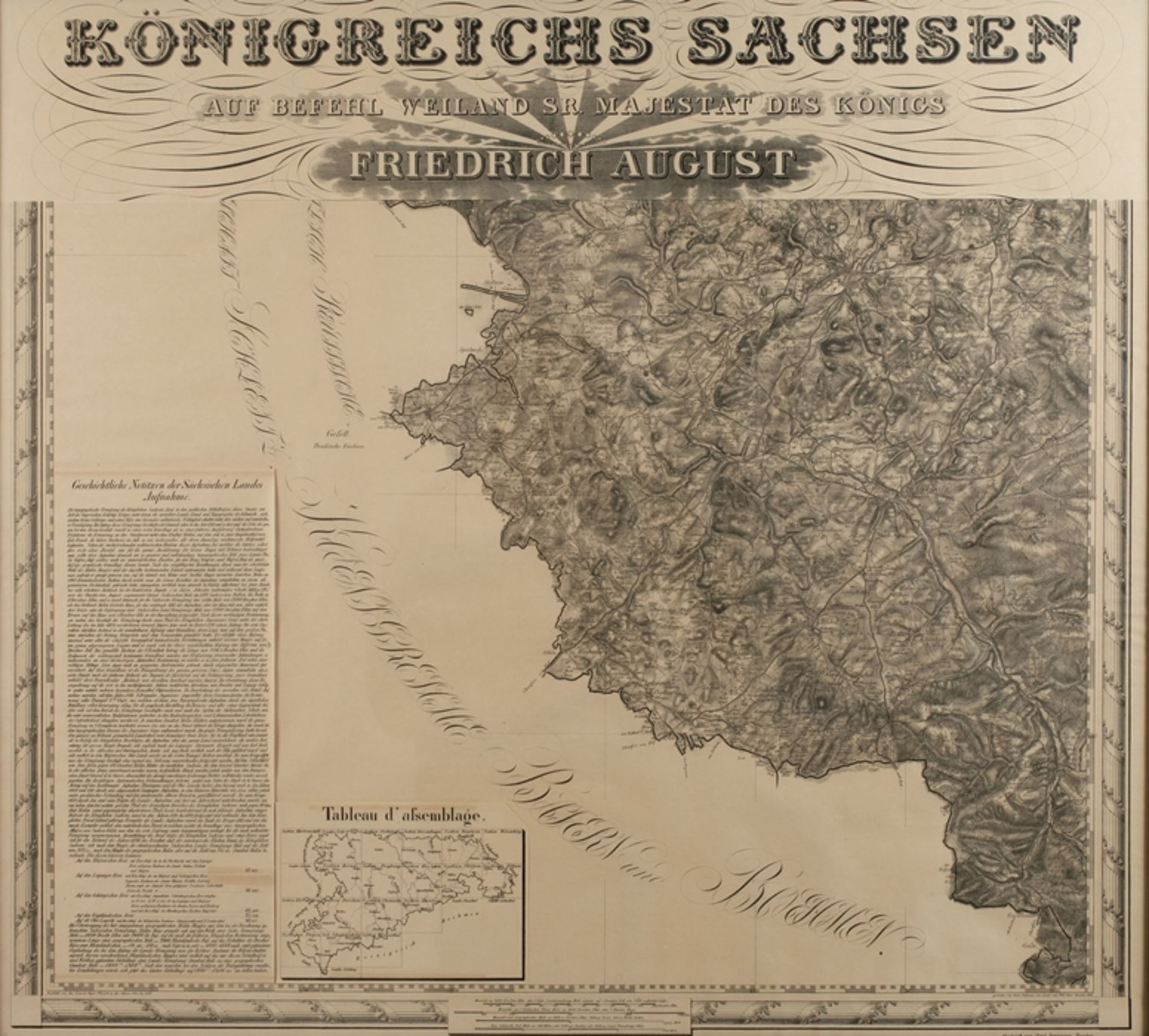 Partial map of the Kingdom of Saxony