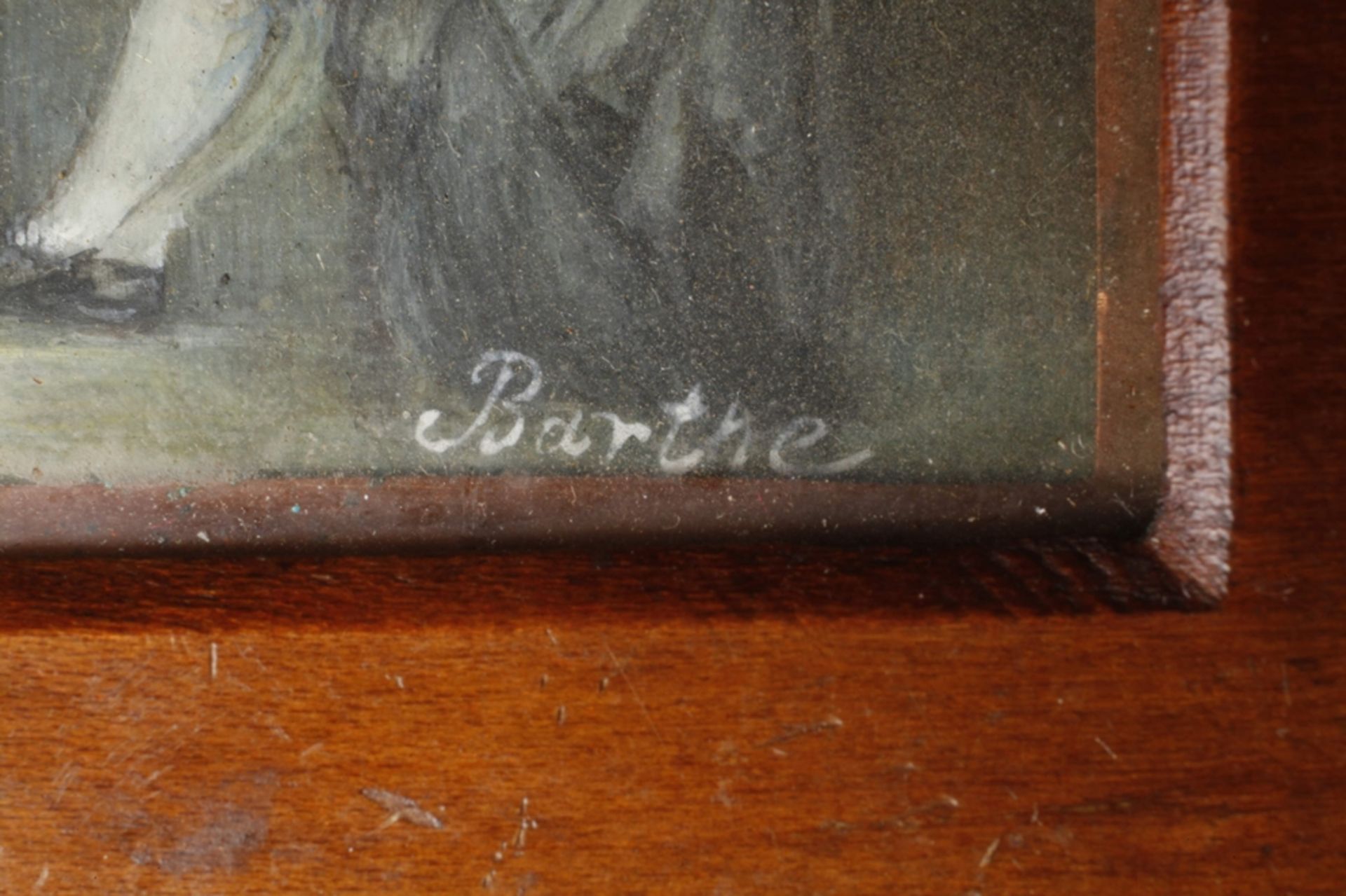 Barthe, miniature after Greuze "The Village Bride" - Image 3 of 4