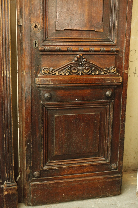Pair of Historicist salon doors - Image 5 of 15