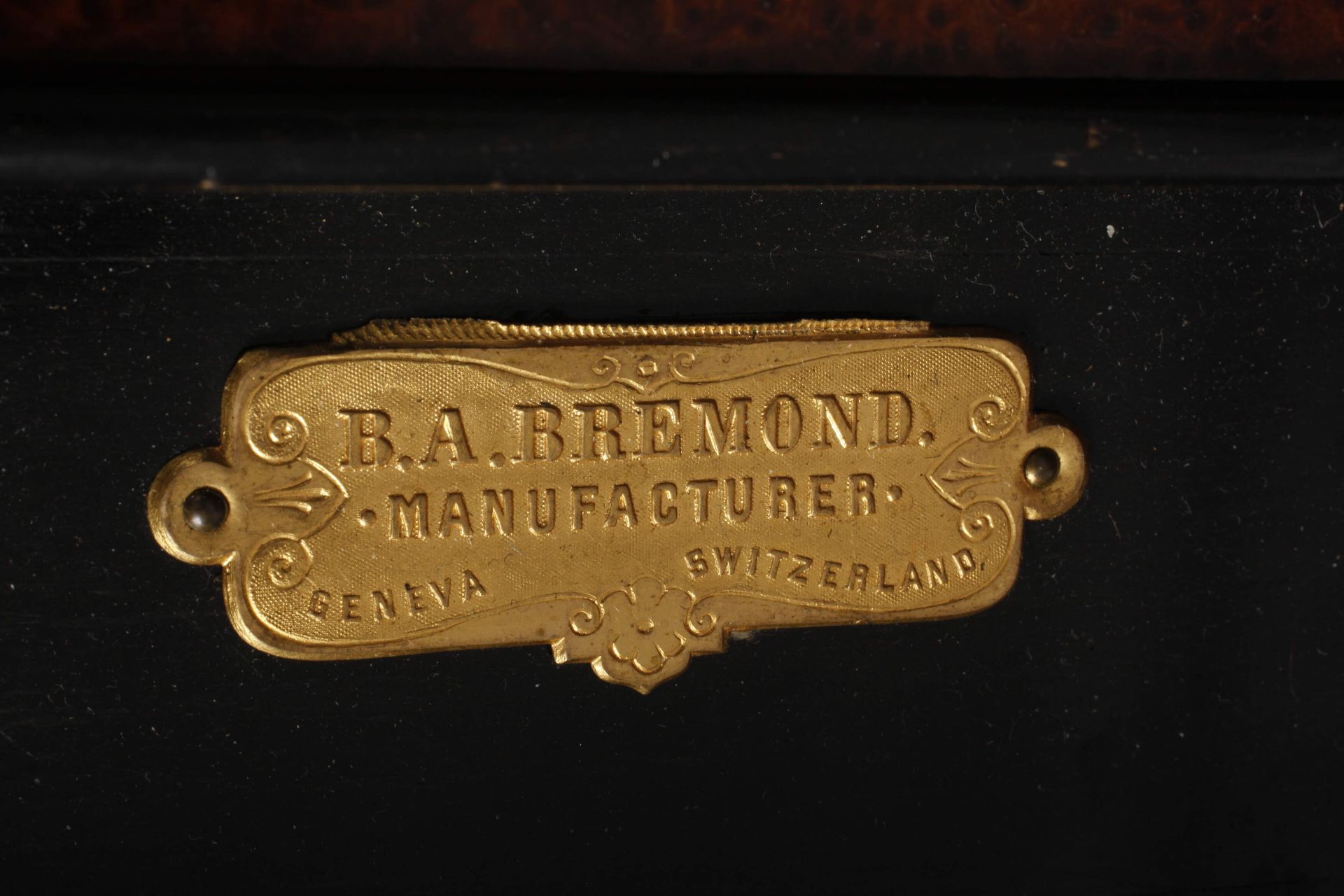 Oversized roller music box B. A. Bremond  - Image 6 of 8