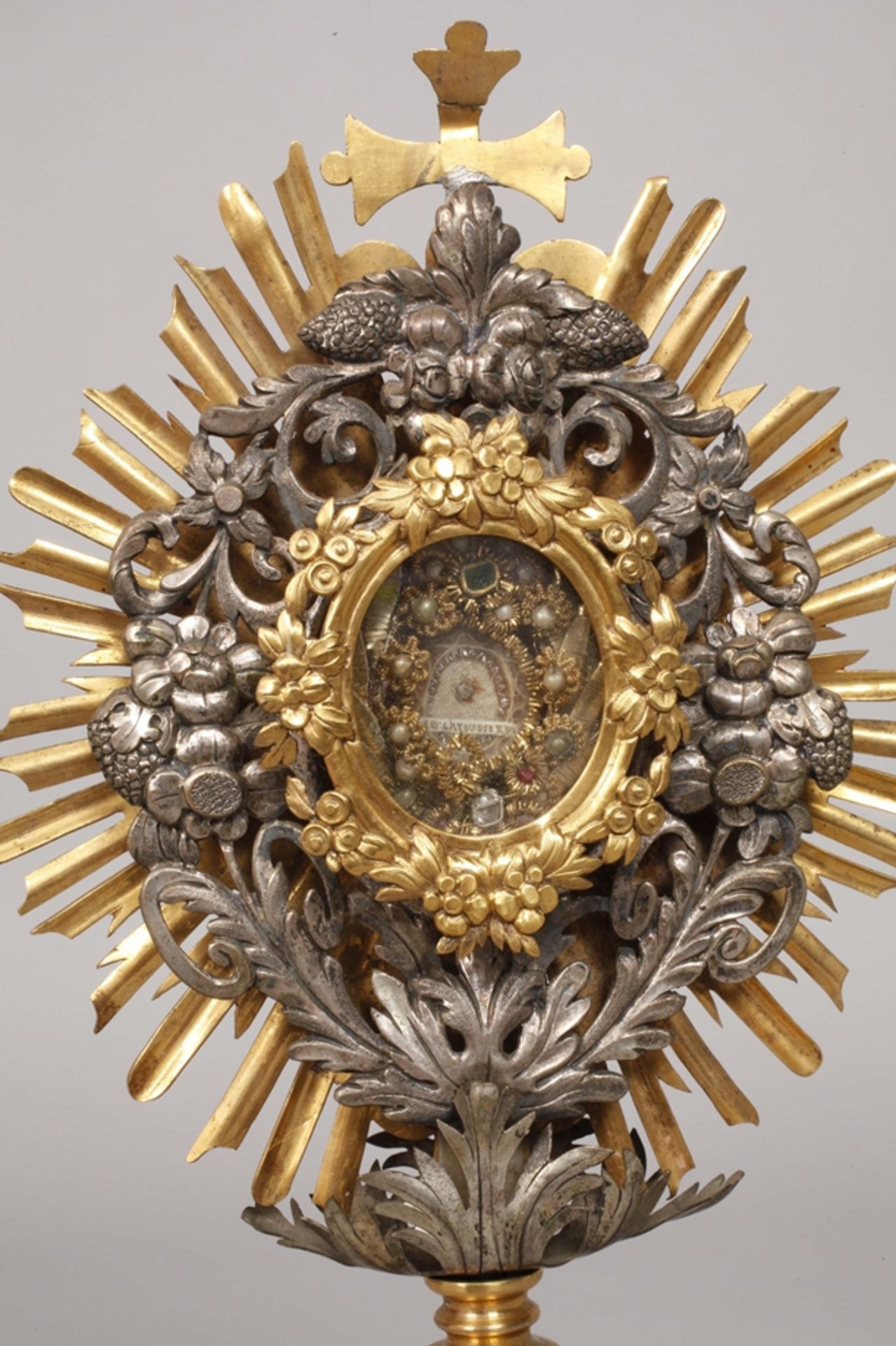 Monstrance in table showcase - Image 3 of 6