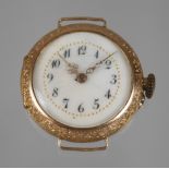 Armbanduhr Gold-Emaille