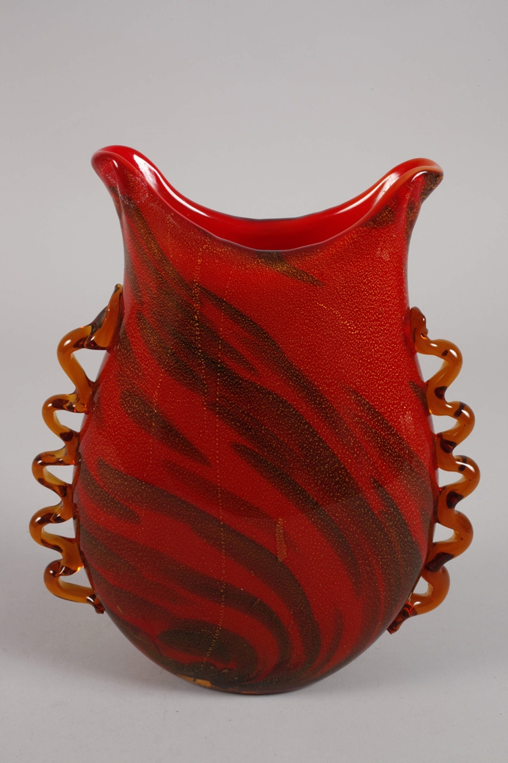 Gilde Glass Art Face Vase - Image 3 of 3