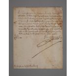 Brief Friedrich II., König in Preußen