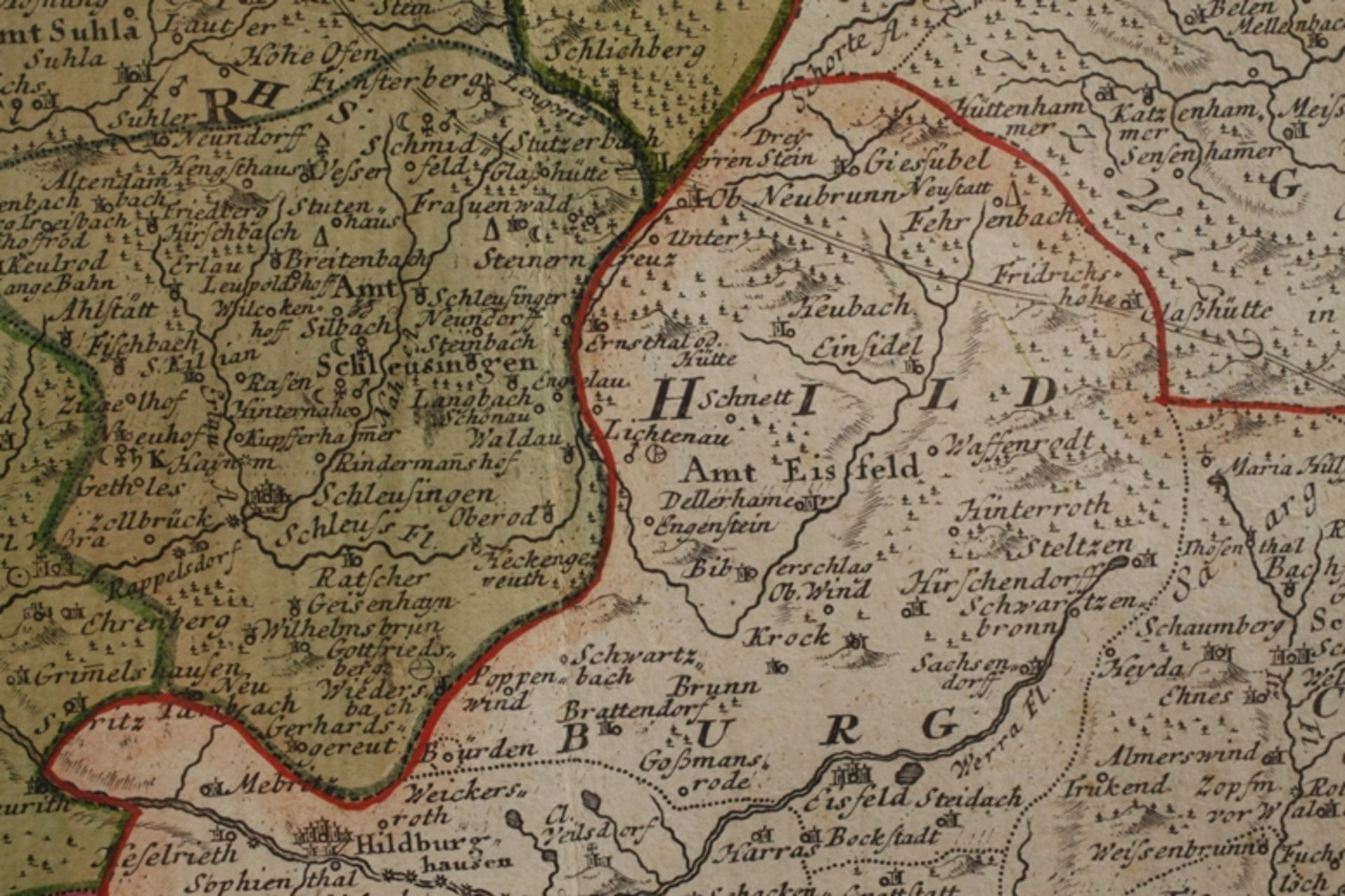 Homanns Erben, Karte Grafschaft Henneberg - Bild 5 aus 5