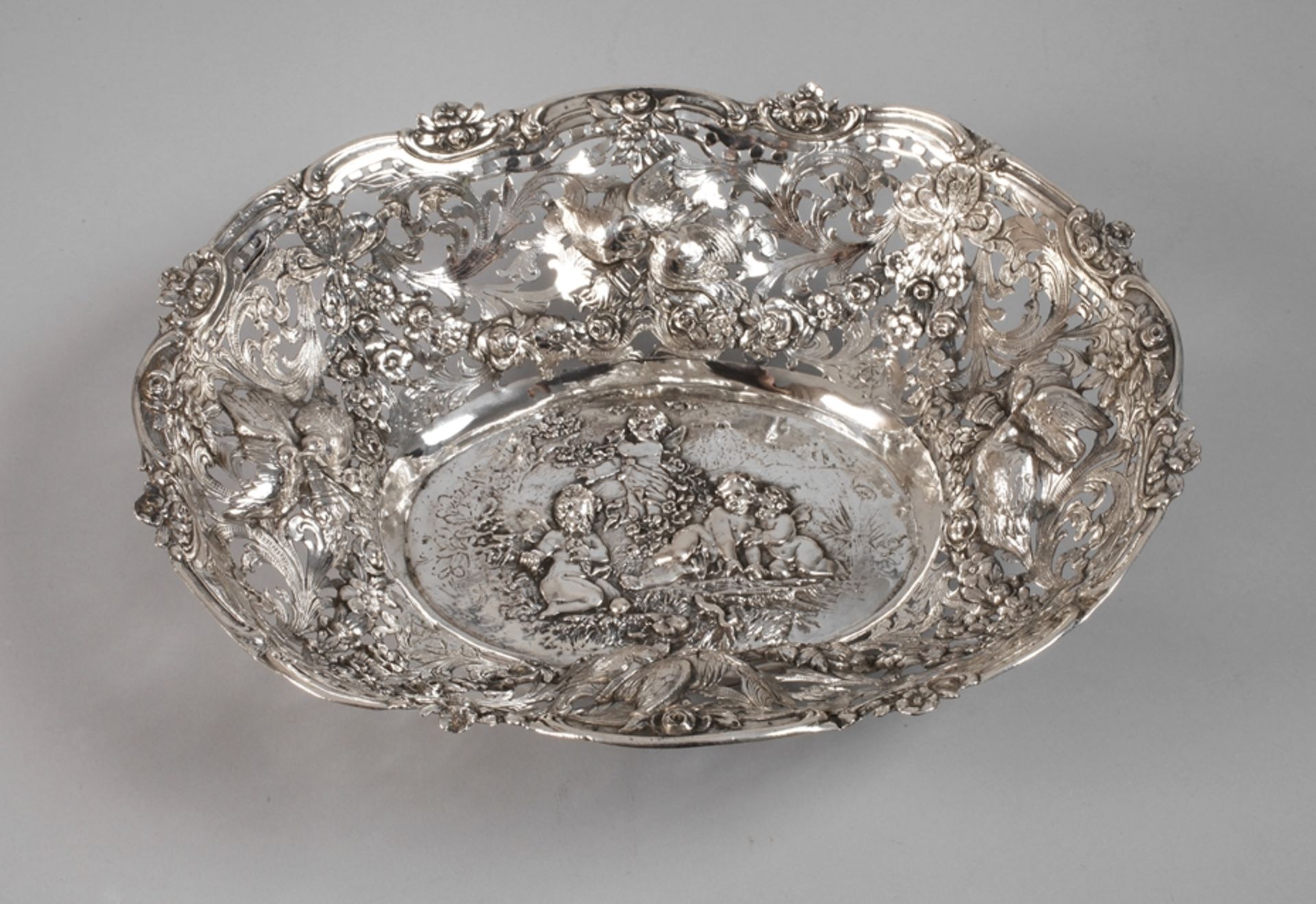 Large breakthrough bowl silver