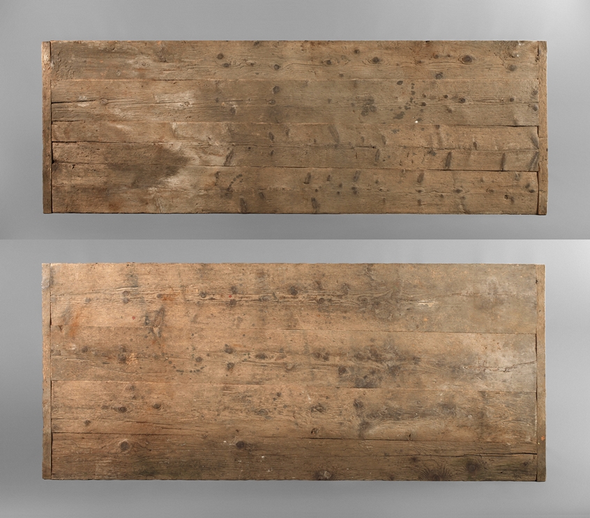 Two rustic worktops