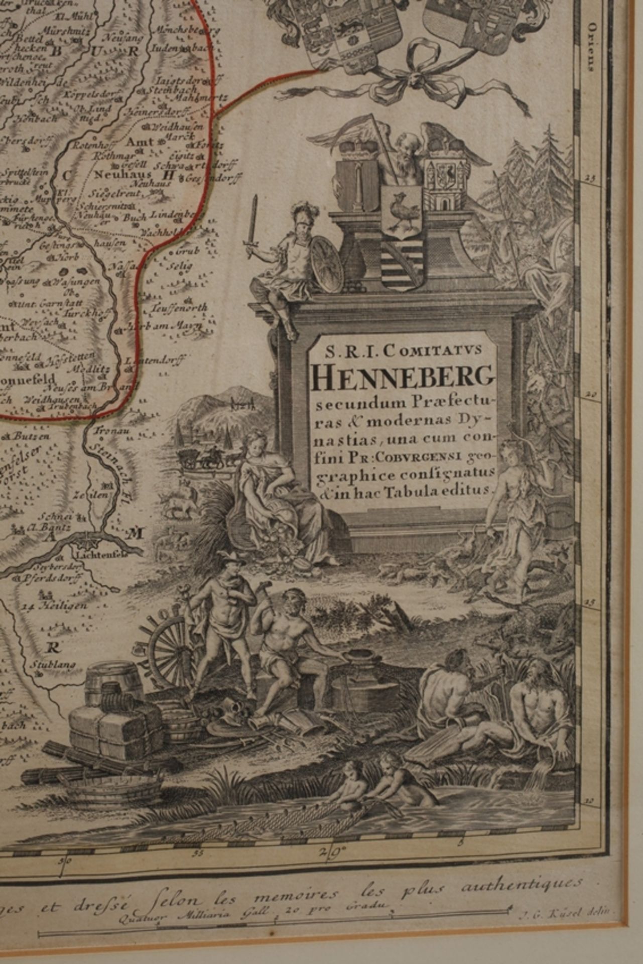 Homanns Erben, Karte Grafschaft Henneberg - Bild 3 aus 5