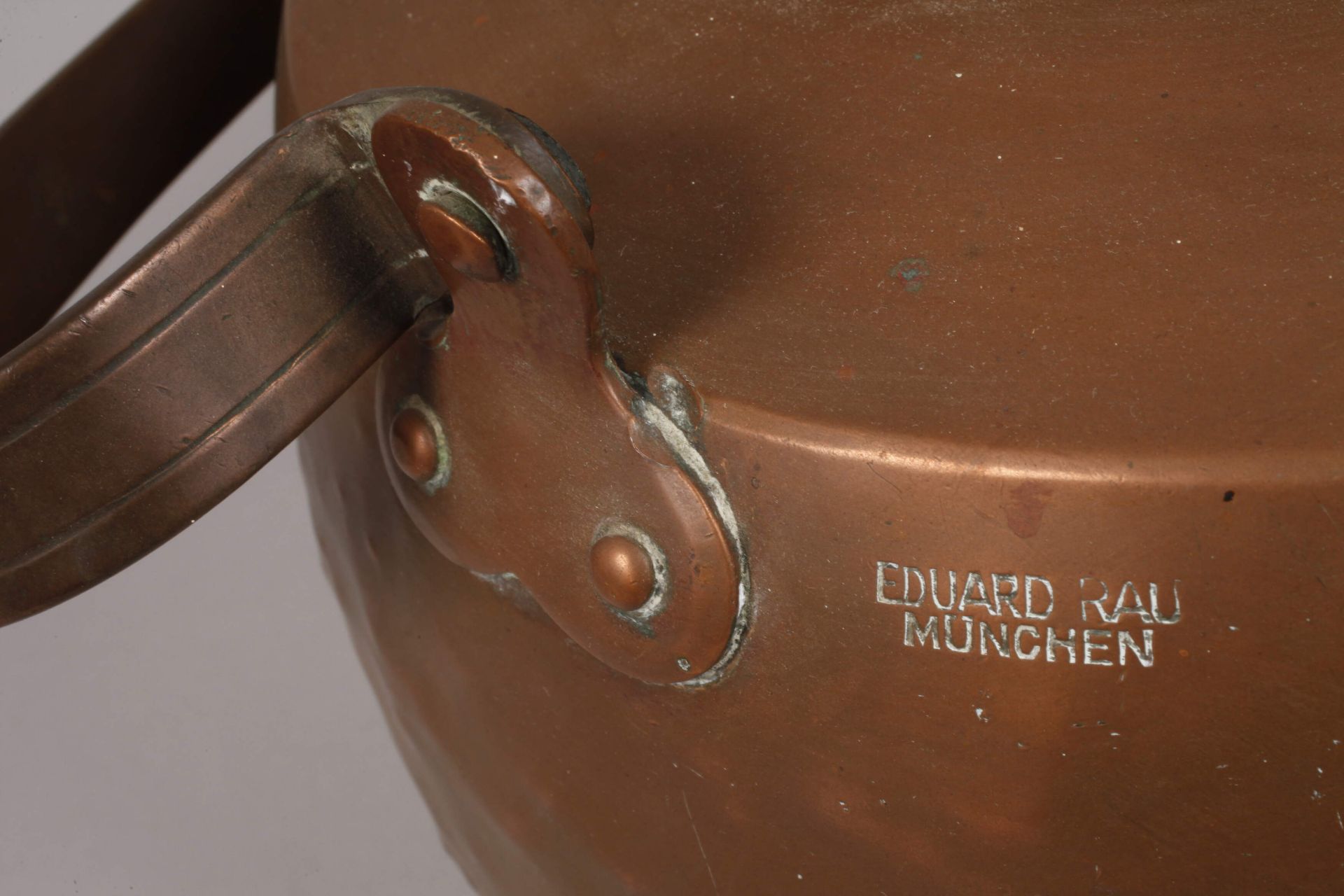Large copper kettle - Image 5 of 6