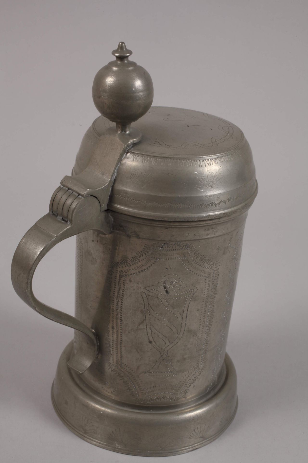 Pewter roller jug Saxony - Image 2 of 6