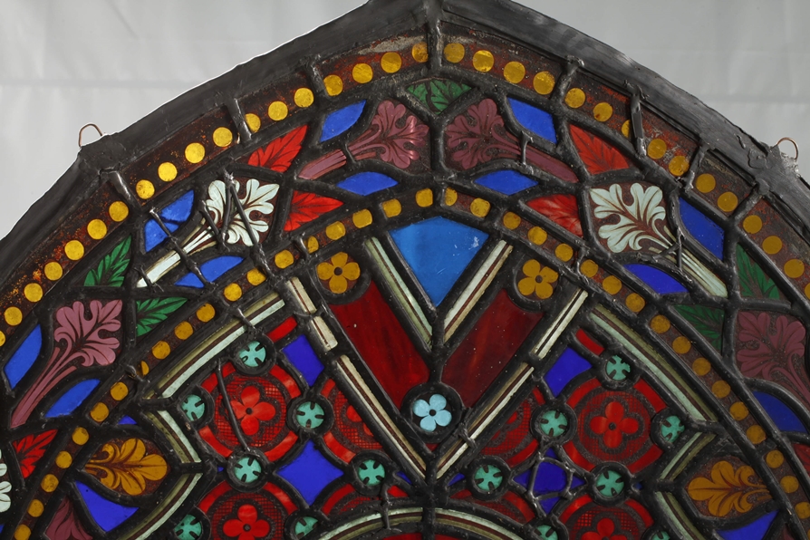 Fine leaded glass window Historism - Image 4 of 4