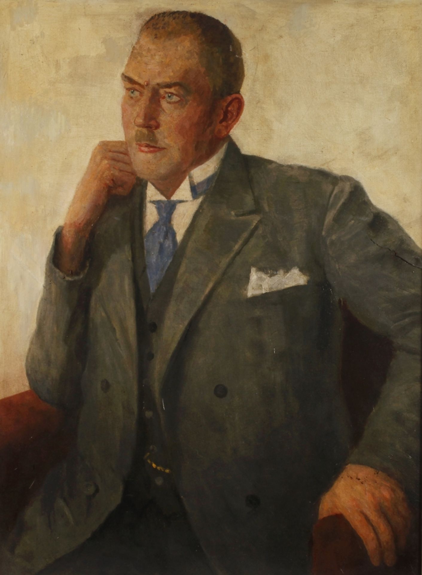 Walter Leutheuser, attr., Portrait Georg Waldvogel
