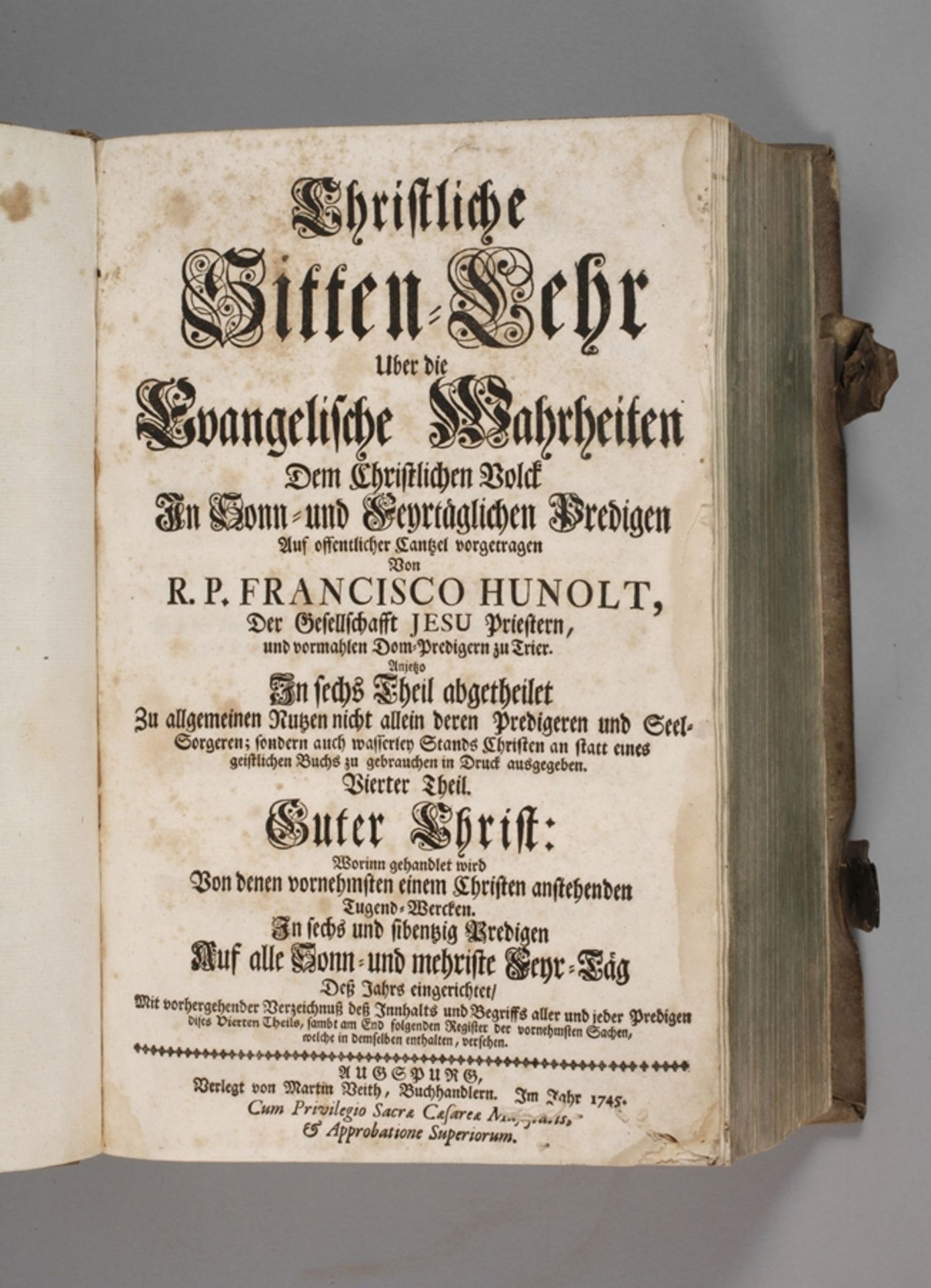 Christliche Sitten-Lehr 1745