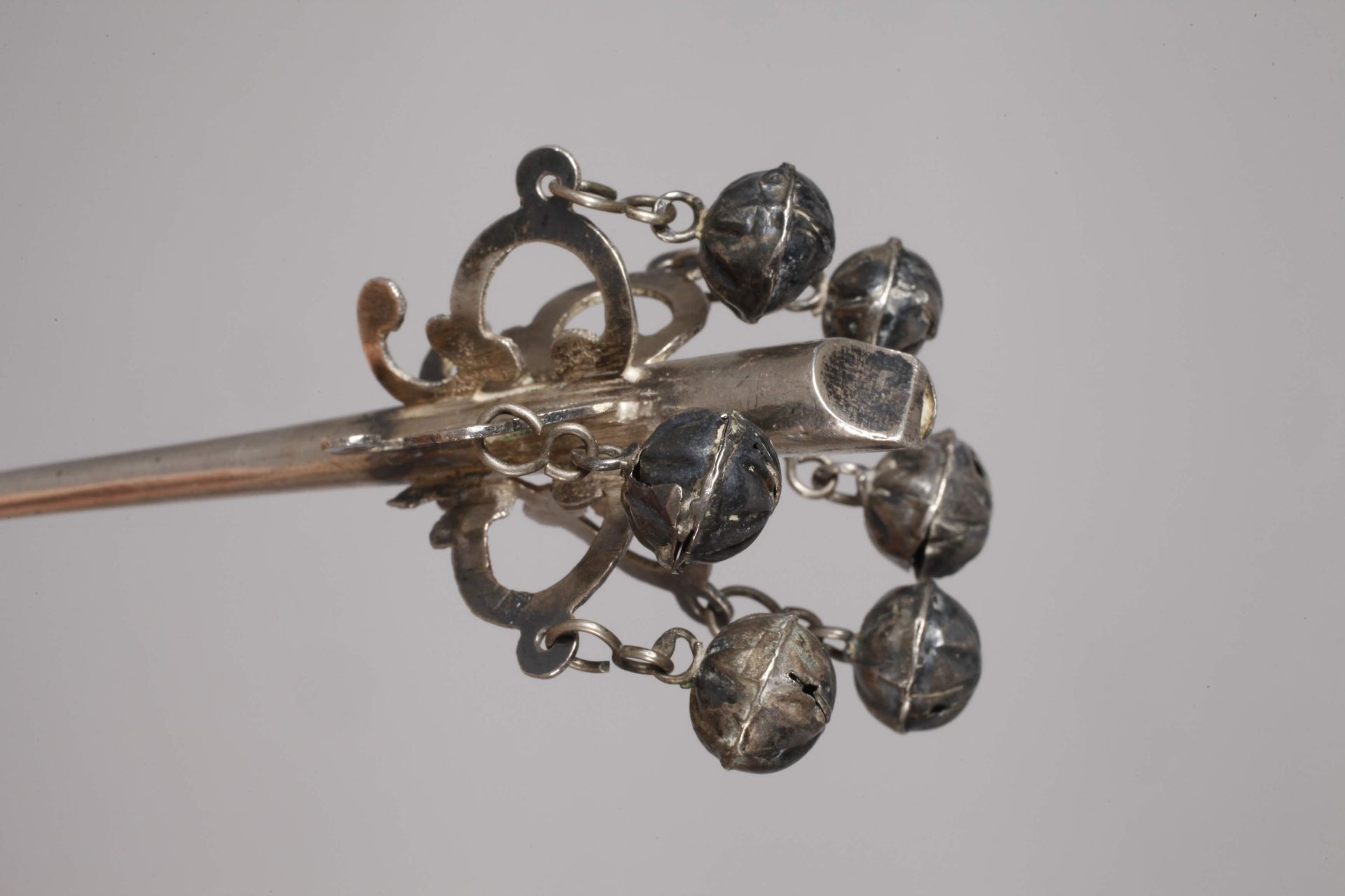 Silver children's rattle Italy - Image 2 of 4