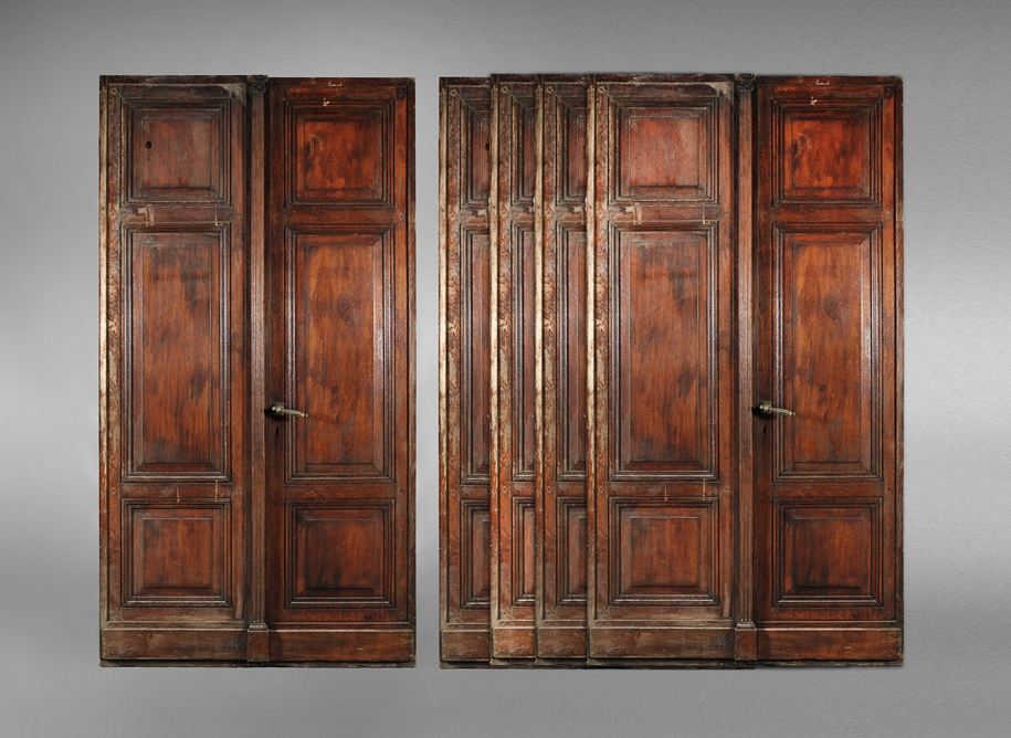 Six large salon doors