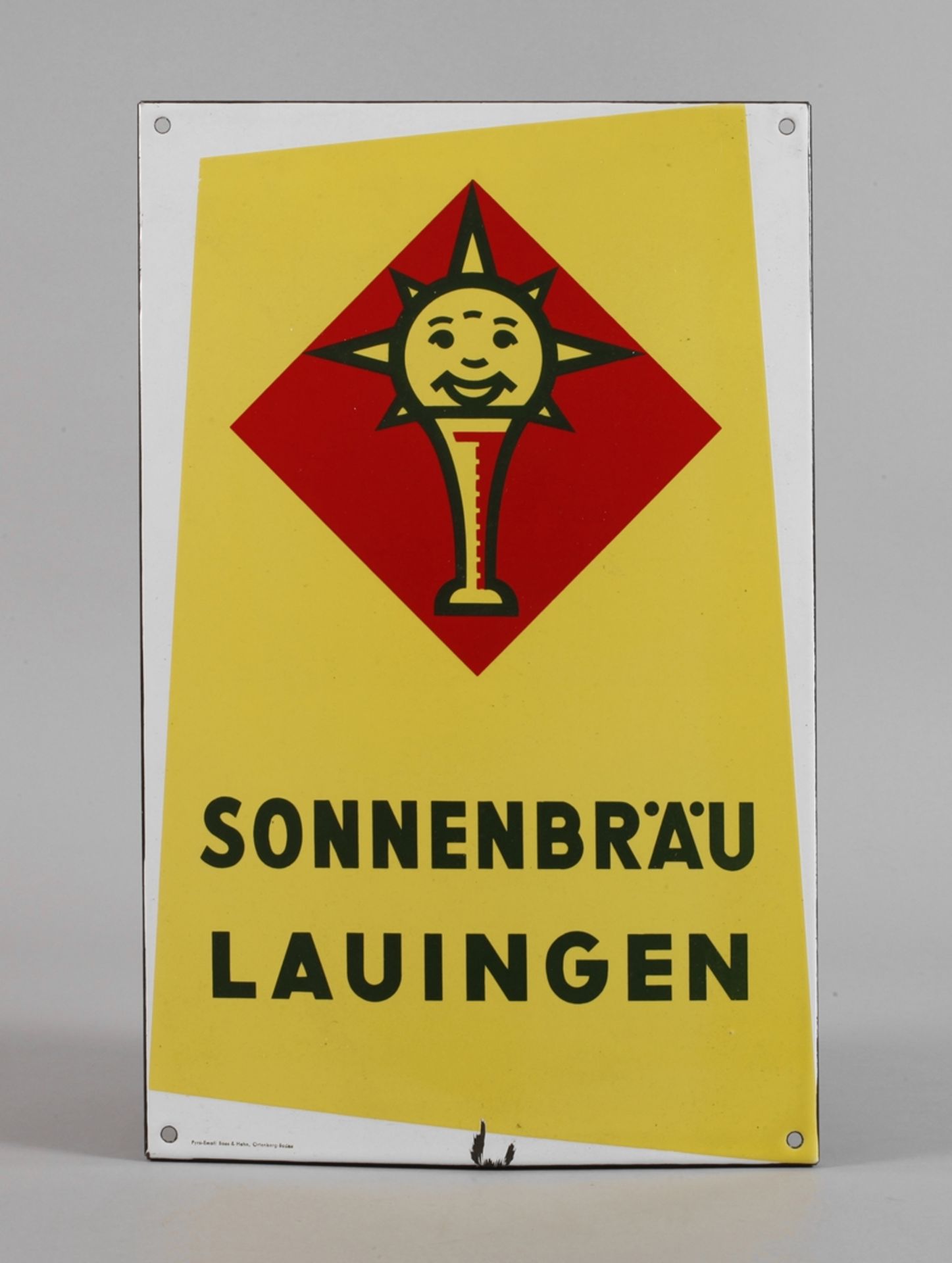 Enamel shield Sonnenbräu