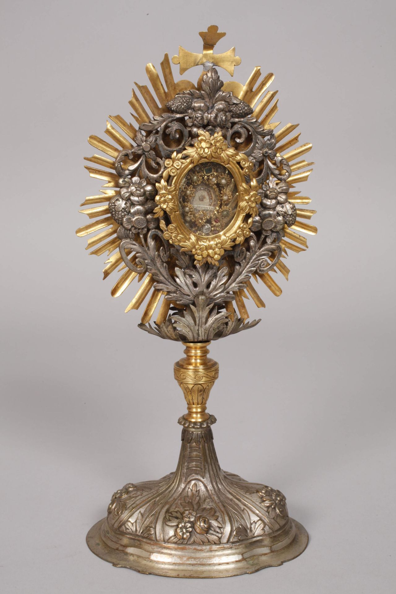 Monstrance in table showcase - Image 2 of 6