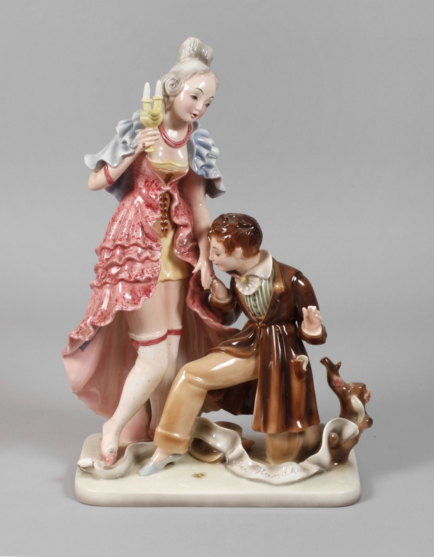 Goldscheid figurine "The kiss on the hand"